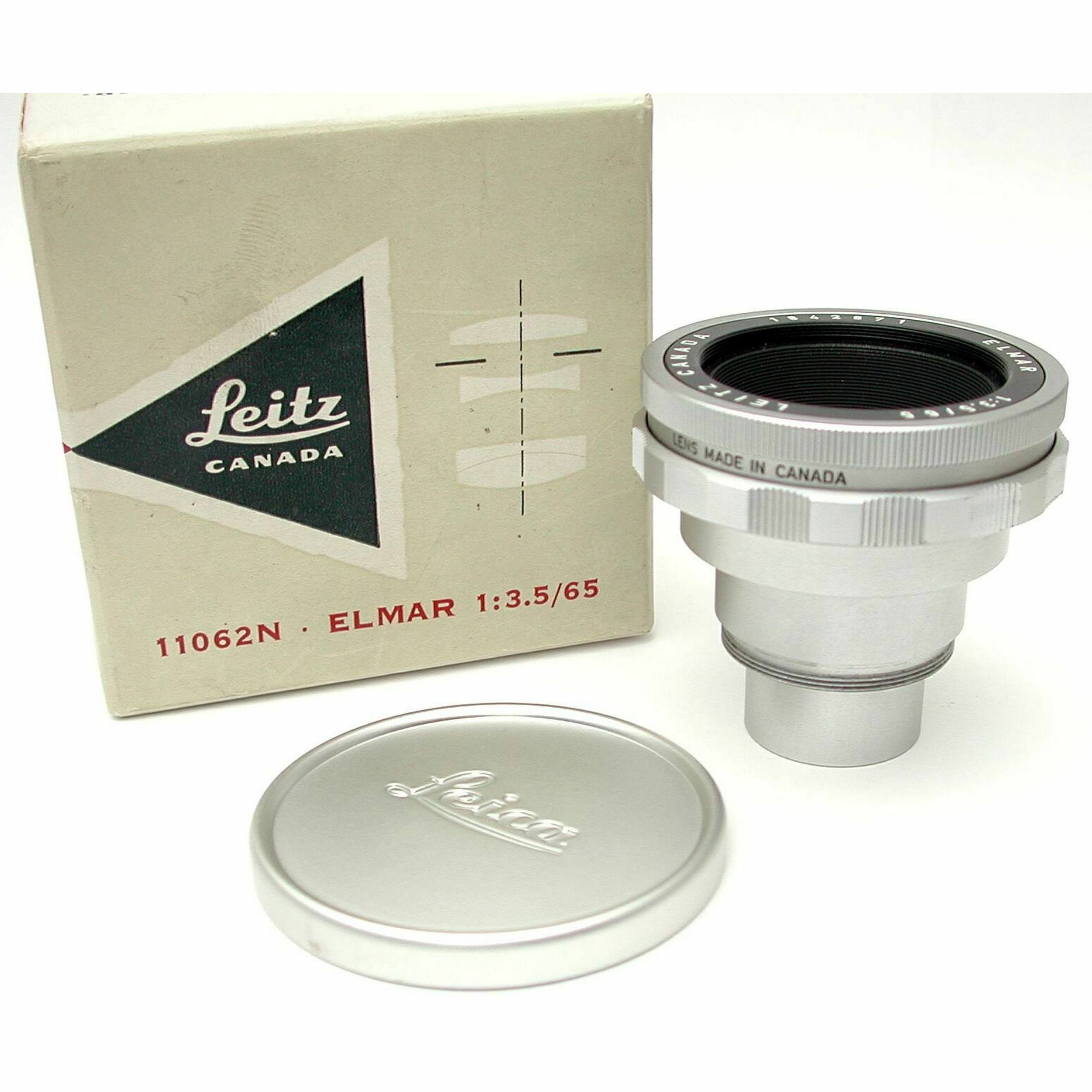 Leica 65mm f3.5 Elmar Chrome + Box