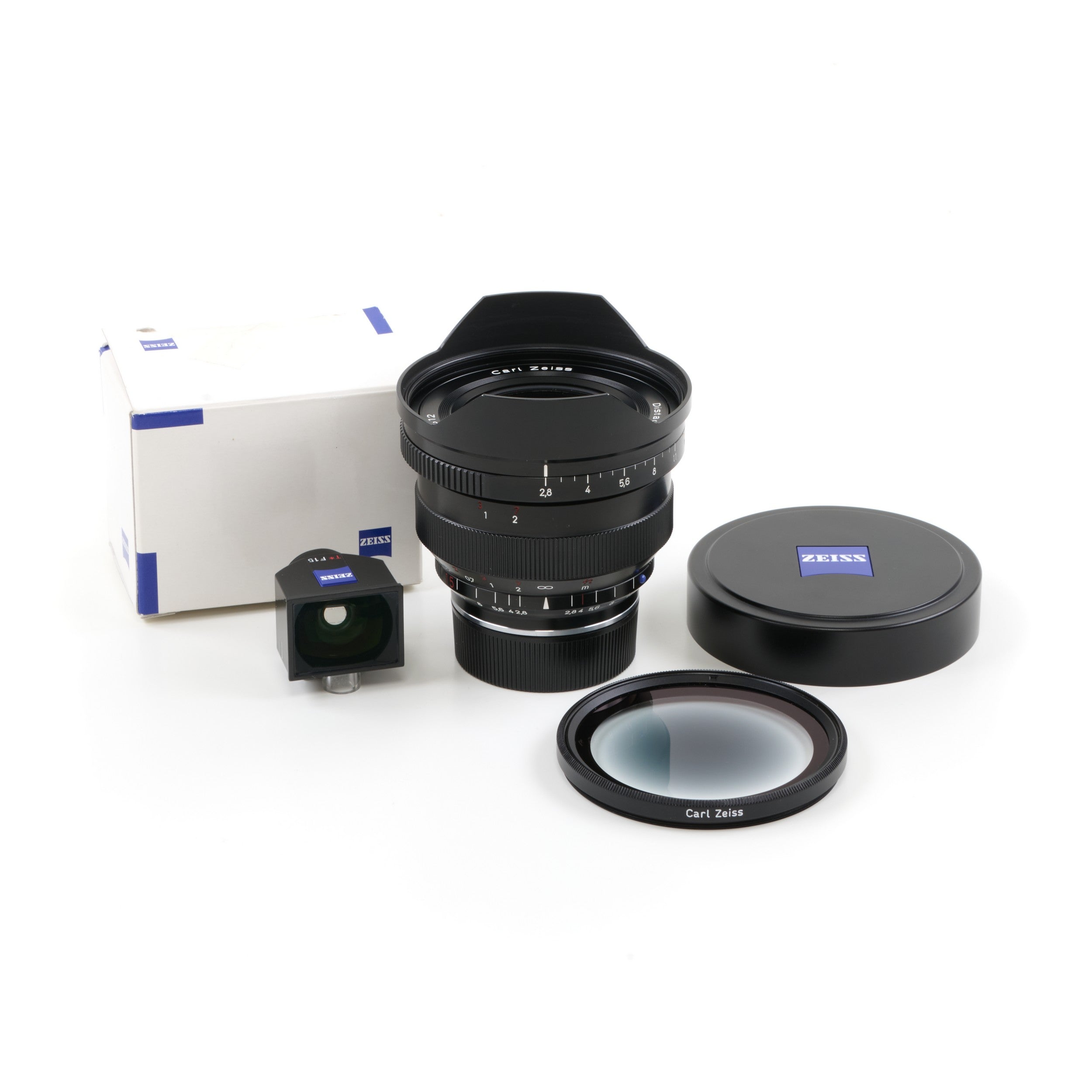 Carl Zeiss 15mm f2.8 Distagon ZM Voor Leica M + Zoeker