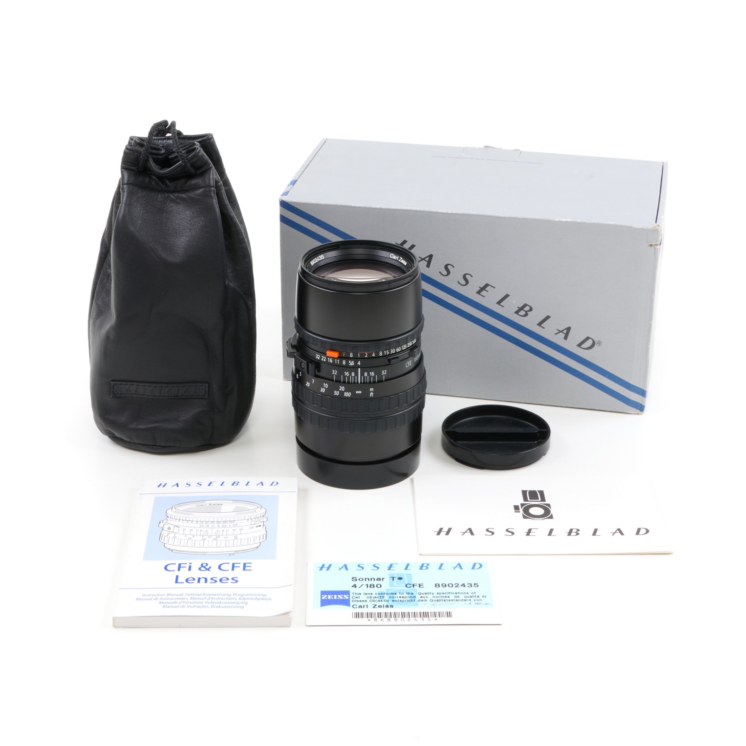 Carl Zeiss 180mm f4 Sonnar CFE voor Hasselblad V Systeem + Doos
