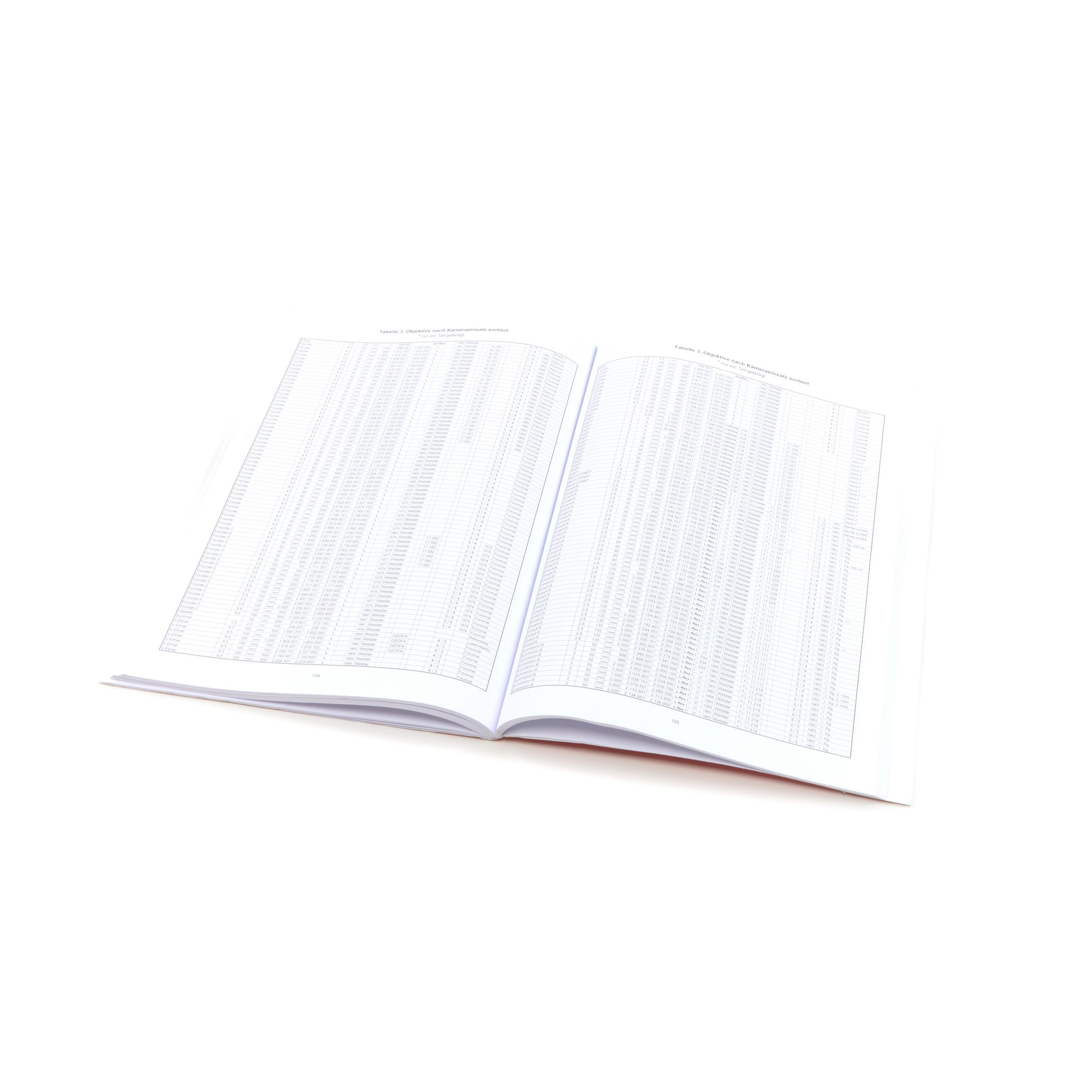 Großes Fabrikationsbuch Leica-Objektive Door Hartmut Thiele