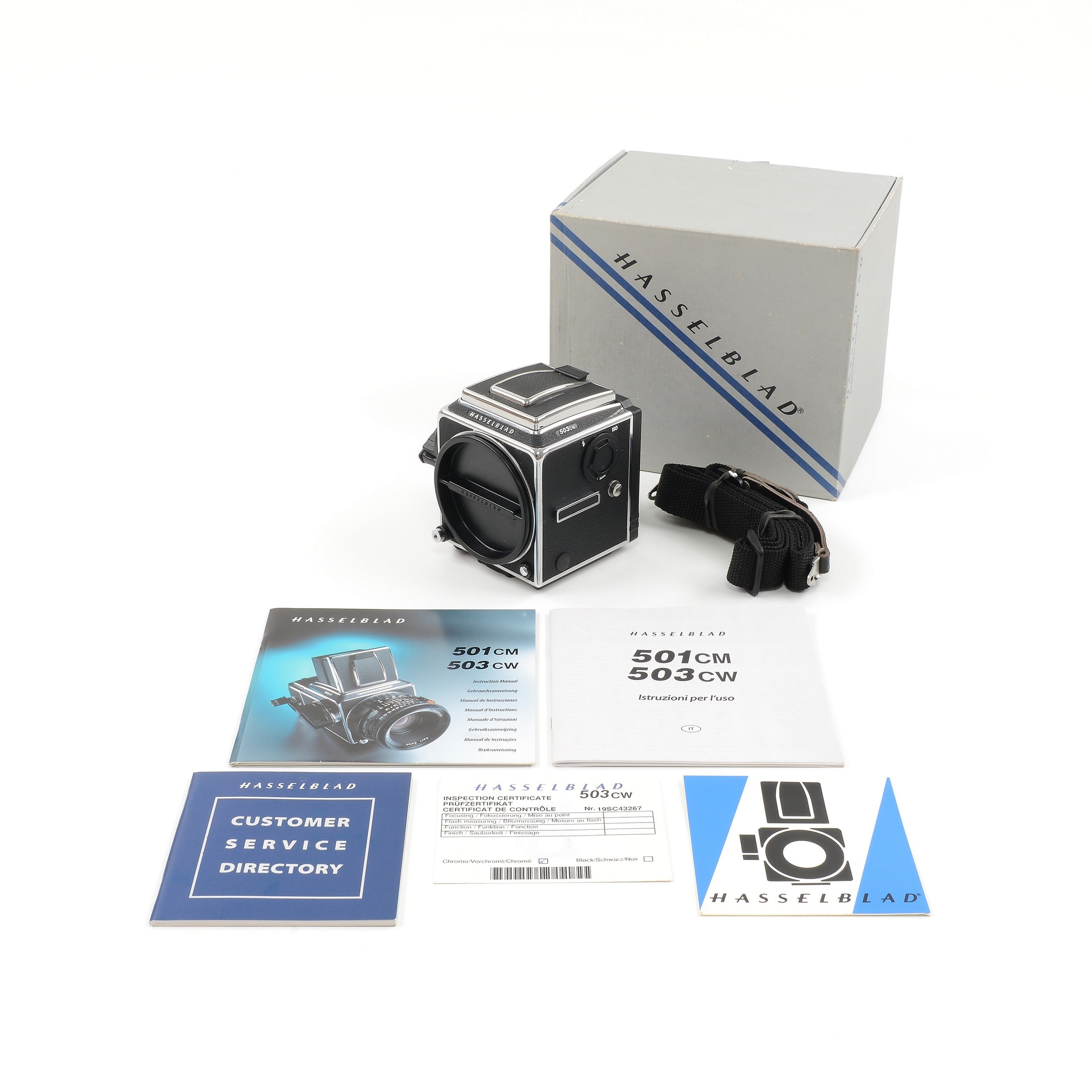 Hasselblad 503CW Zilver ISO 3200 + Doos