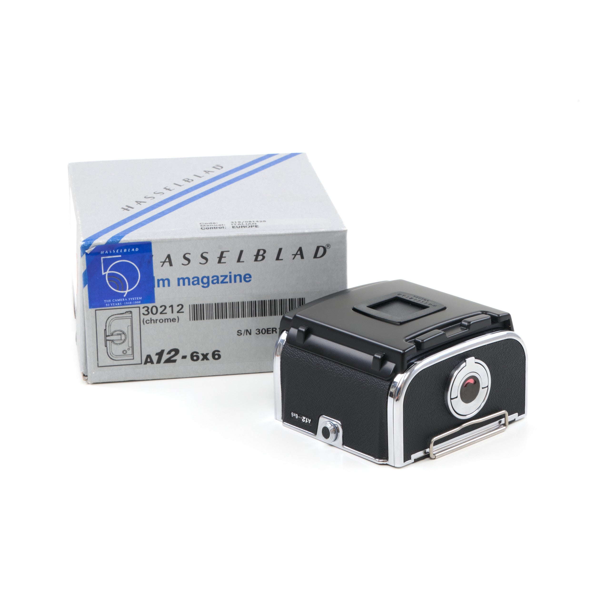 Hasselblad A12 Achterwand Chrome NOS + Doos