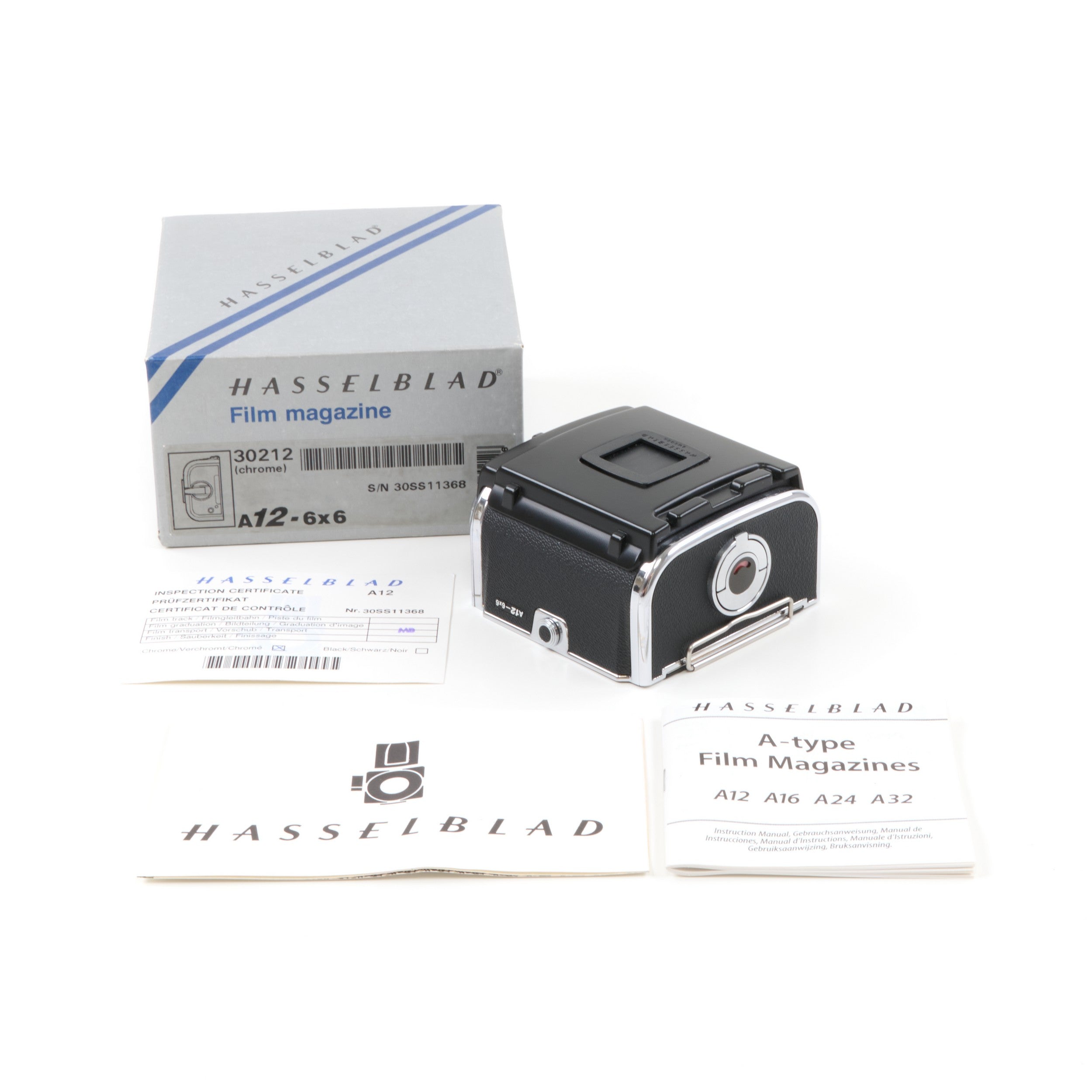 Hasselblad A12 Achterwand Chroom + Doos