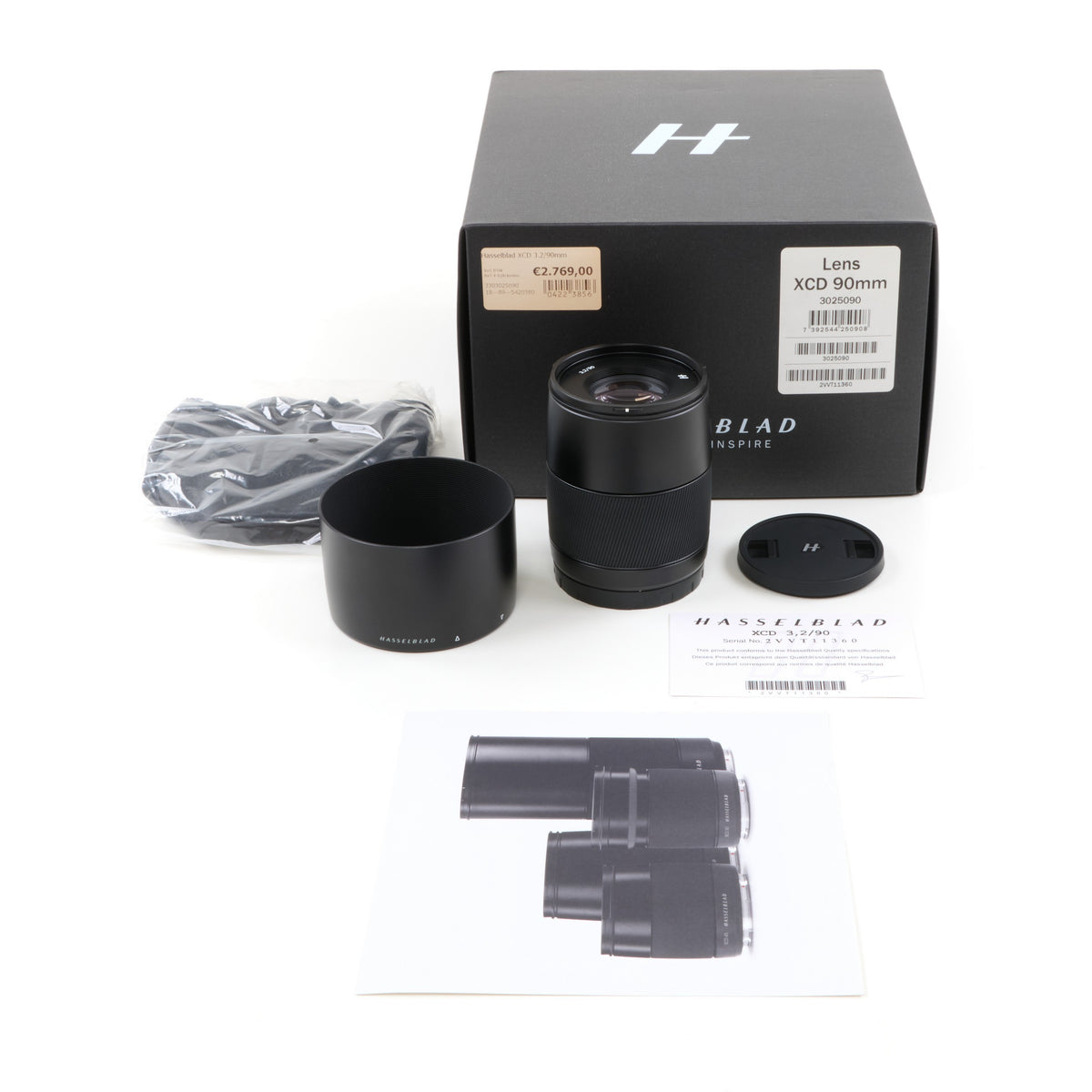 Hasselblad XCD 90mm f3.2-lens + Doos Weinig Clicks