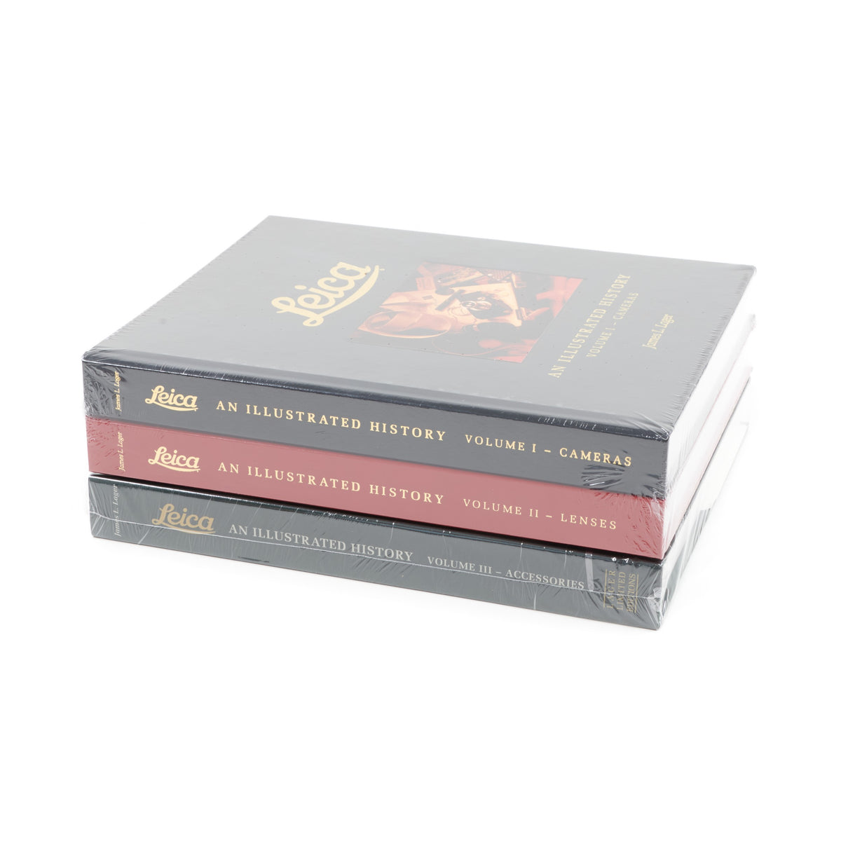 Leica An Illustrated History Set Volume I + II + III 100th Anniversary Deluxe Limited Edition Set Sealed Door James L. Lager