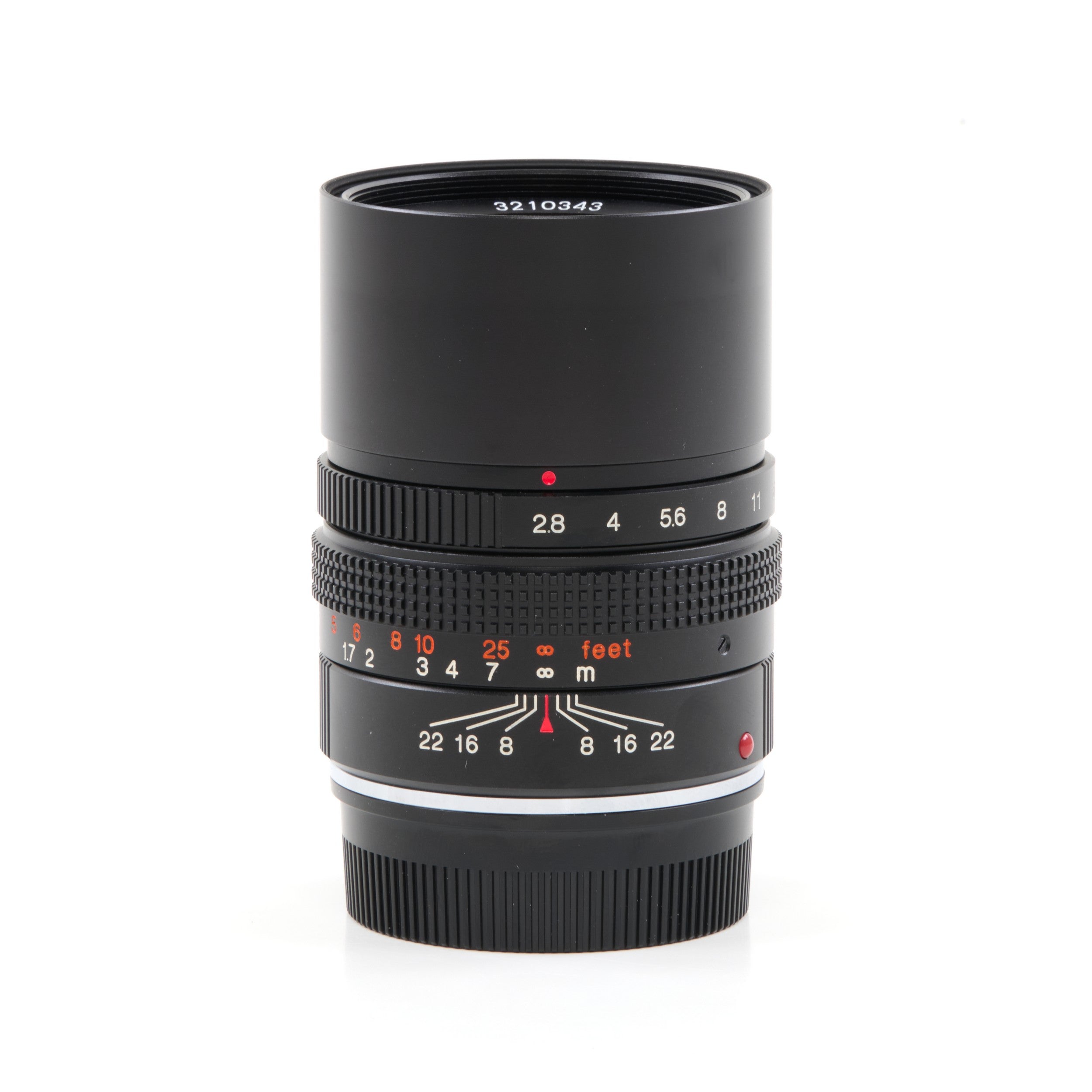 Konica M-Hexanon 90mm f2.8 NOS + Doos