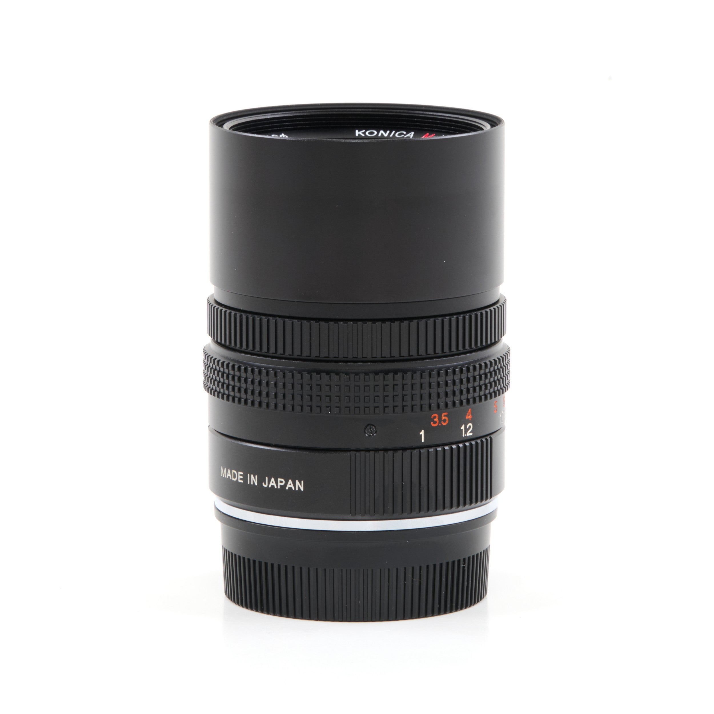 Konica M-Hexanon 90mm f2.8 NOS + Doos