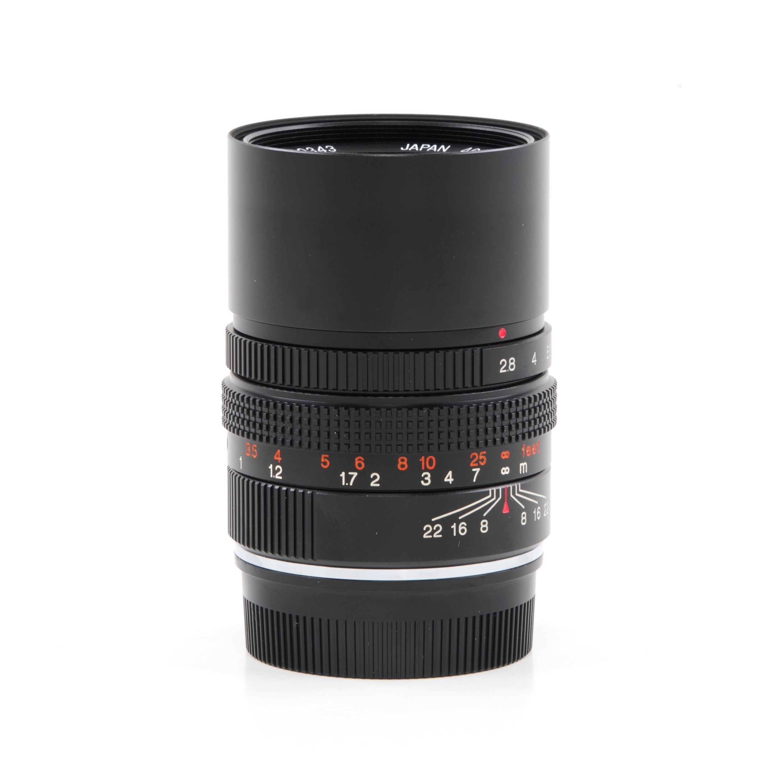 Konica M-Hexanon 90mm f2.8 NOS + Doos