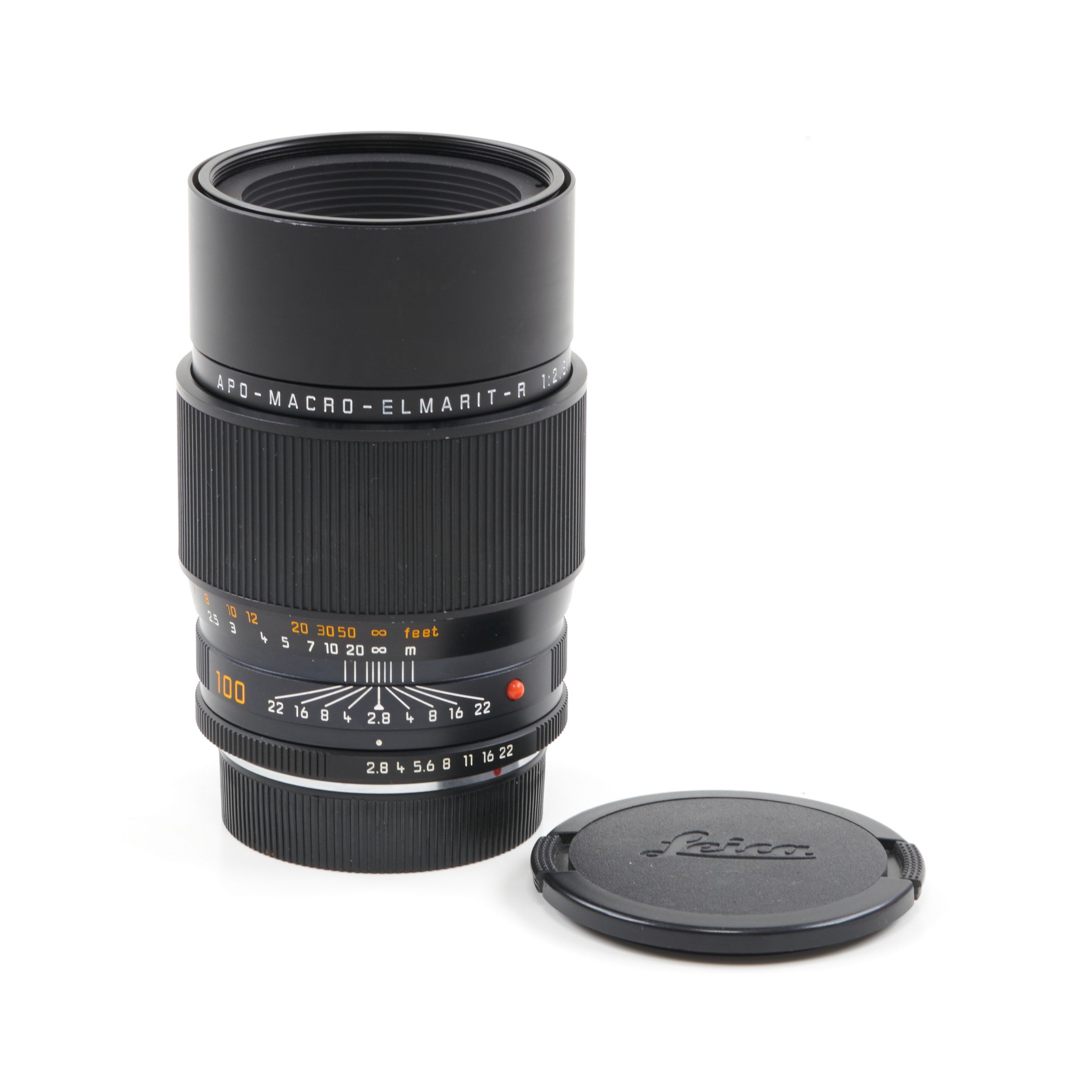 Leica 100mm f2.8 APO-Macro-Elmarit-R ROM + Doos
