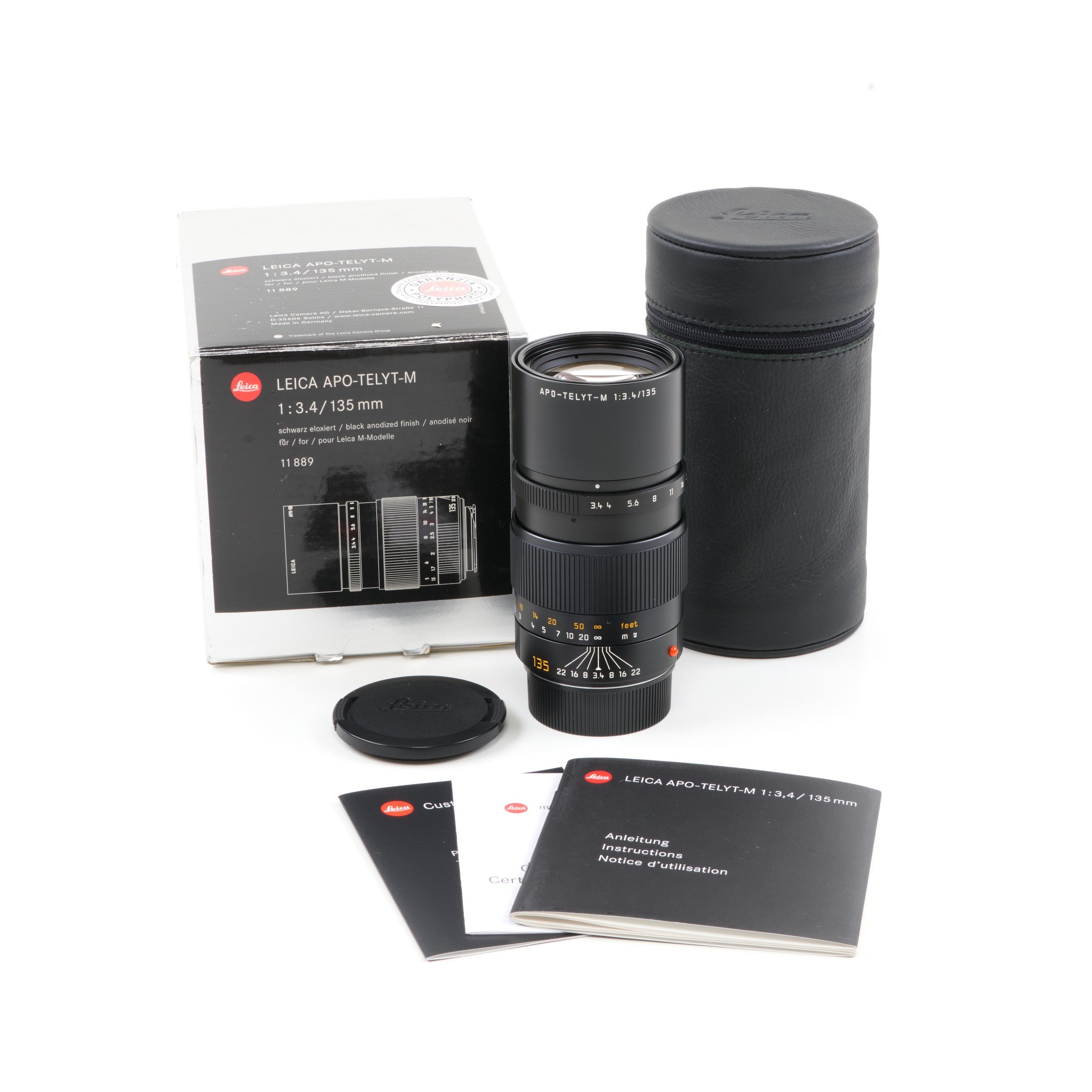 Leica 135mm f3.4 APO-Telyt-M 6-Bit + Doos