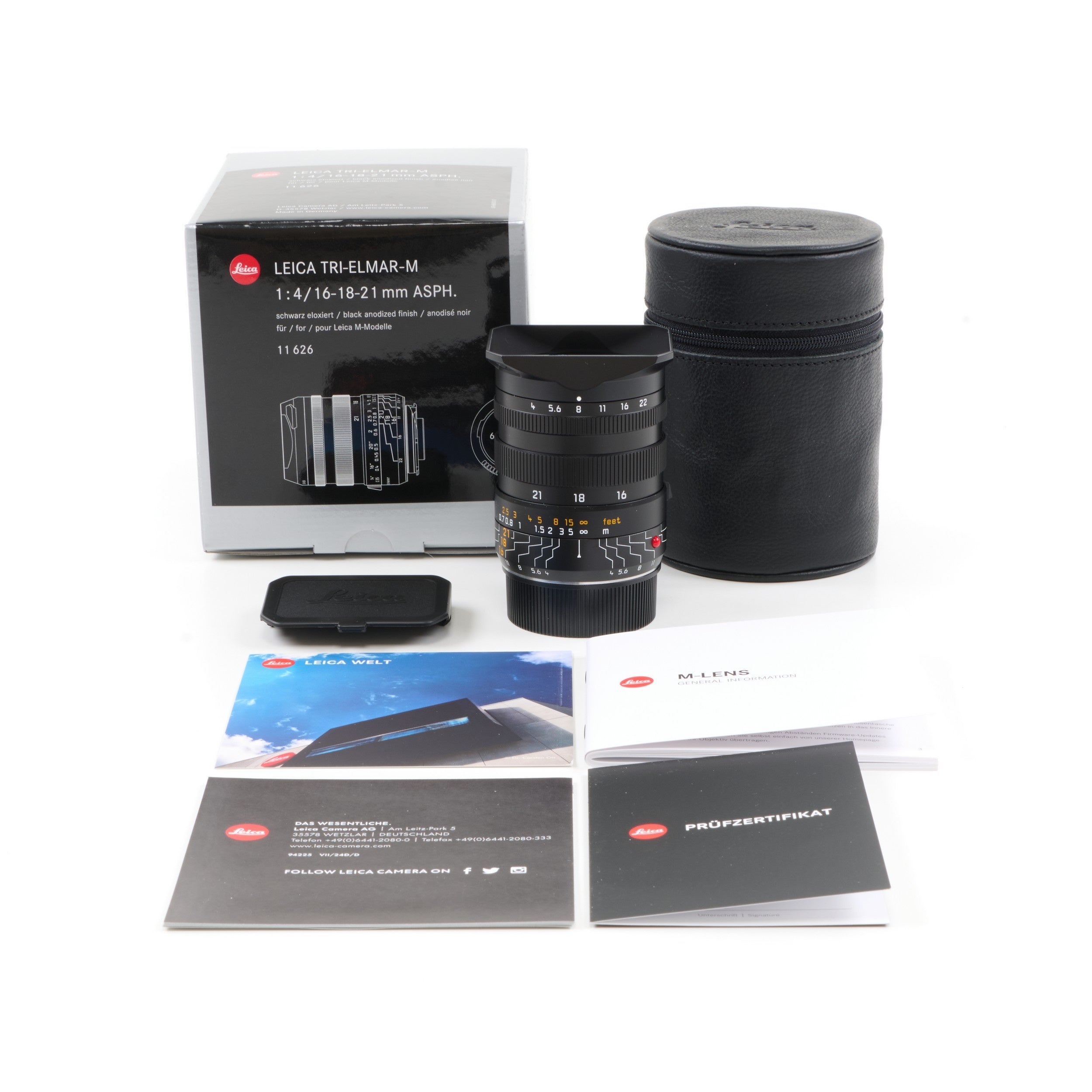 Leica 16-18-21mm f4 Tri-Elmar-M ASPH 6-Bit + Doos