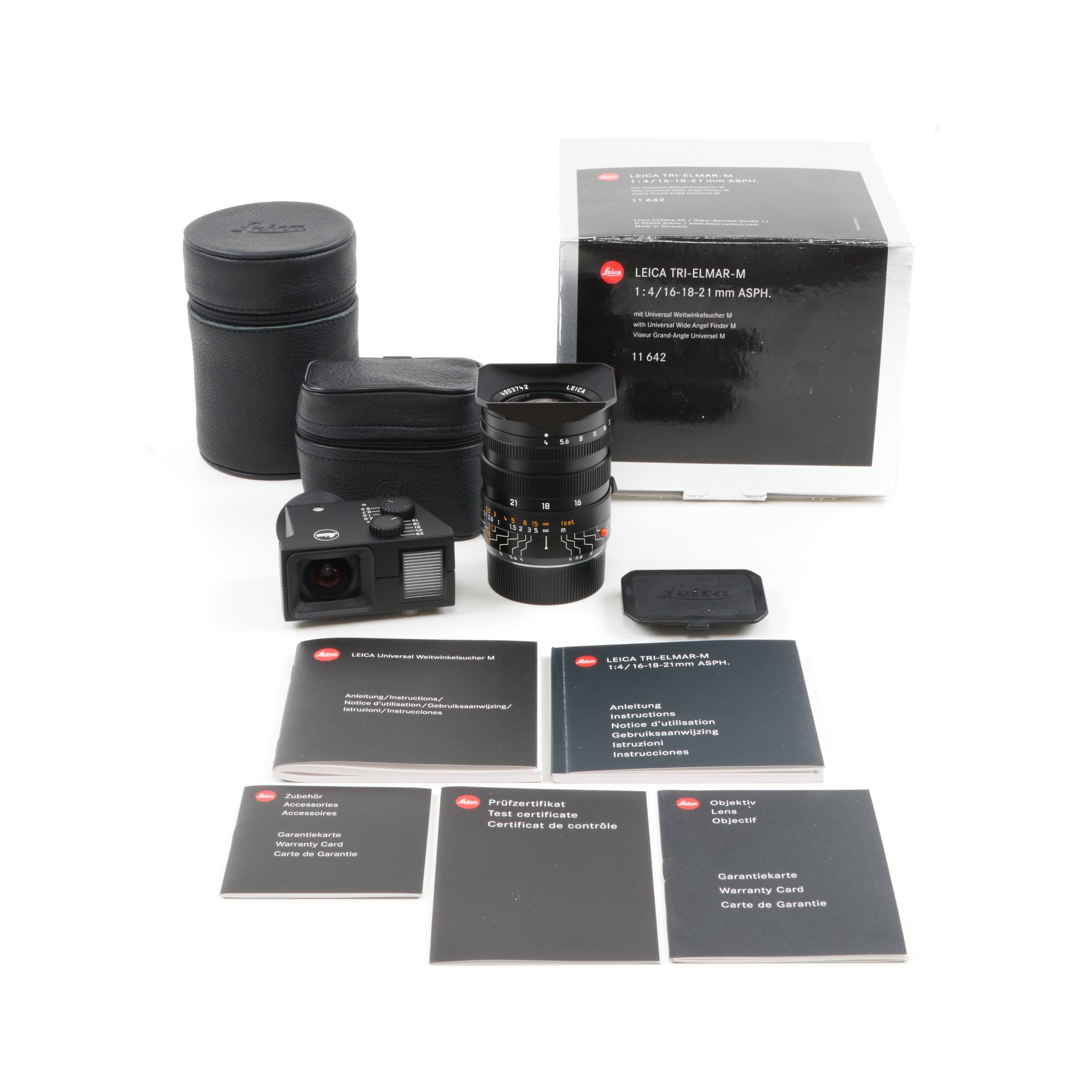 Leica 16-18-21mm f4 Tri-Elmar-M ASPH 6-Bit WATE Set + Doos