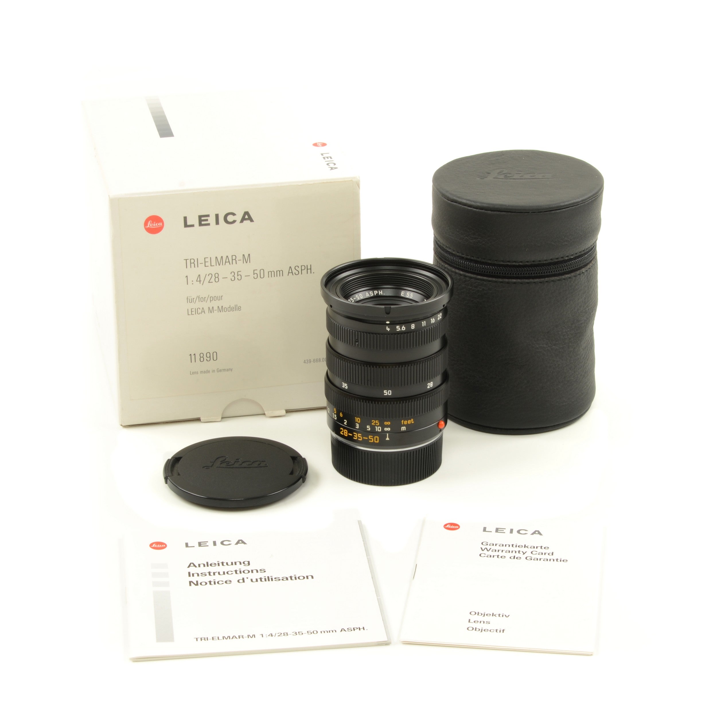 Leica 28-35-50mm f4 Tri-Elmar + Doos
