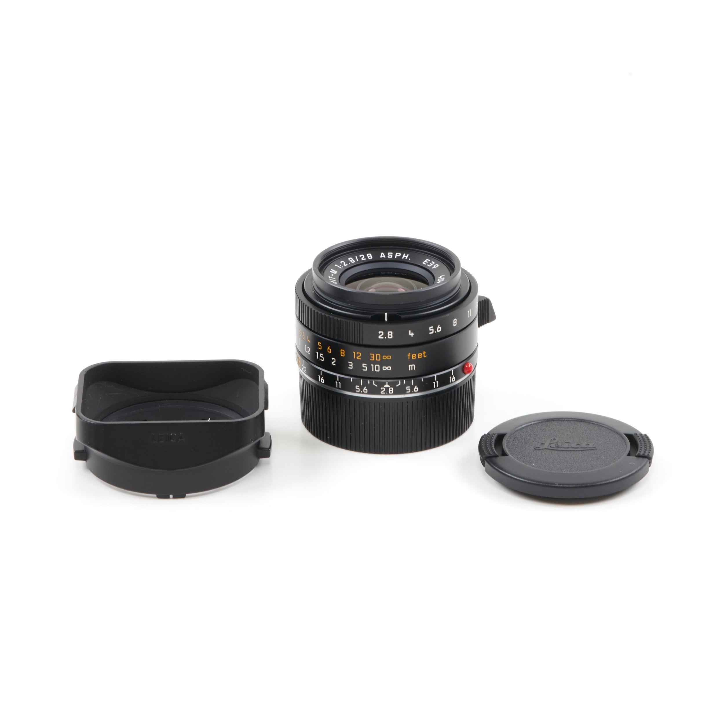 Leica 28mm f2.8 Elmarit-M ASPH + Doos
