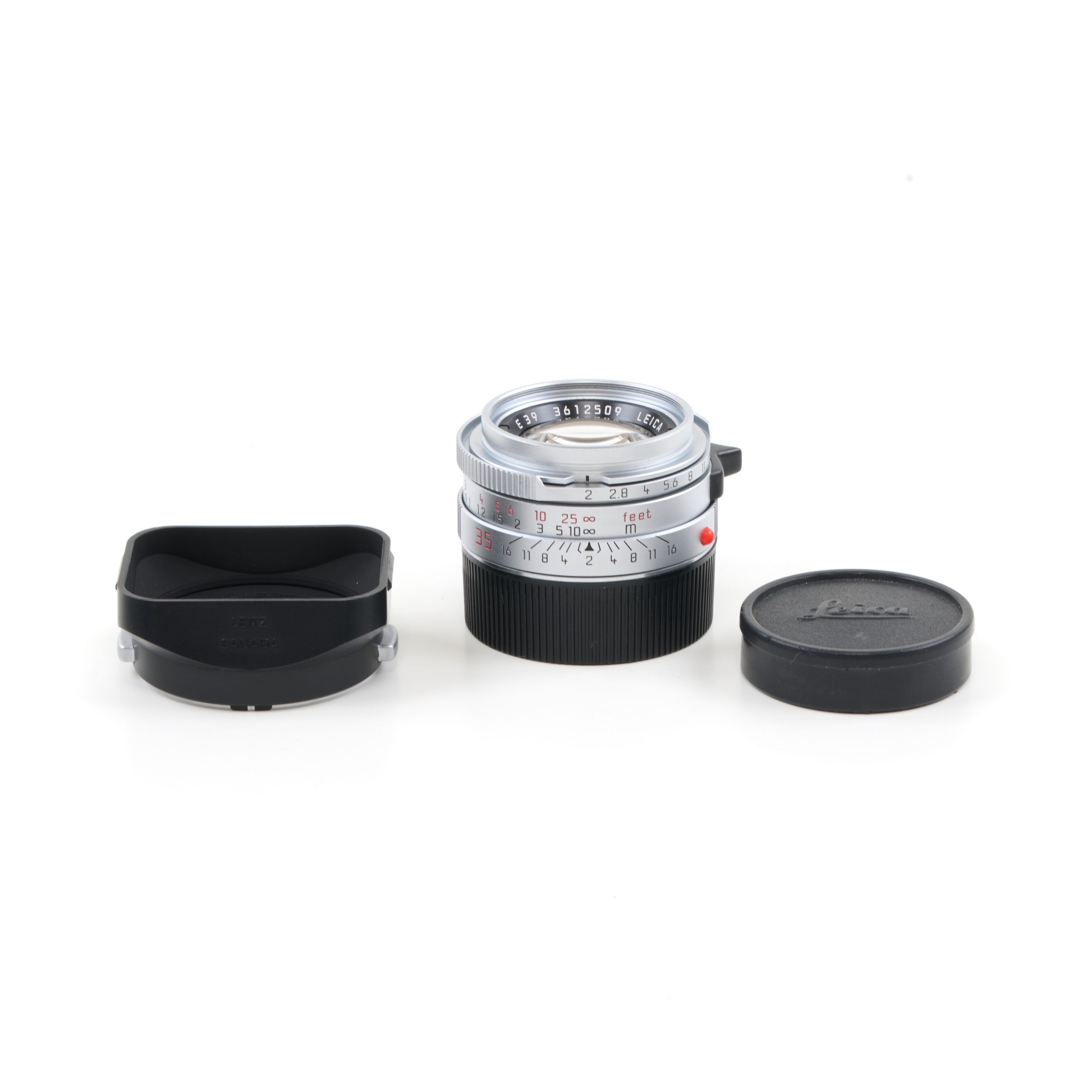 Leica 35mm f2 Summicron-M Chroom 4e Versie King Of Bokeh Germany + Doos