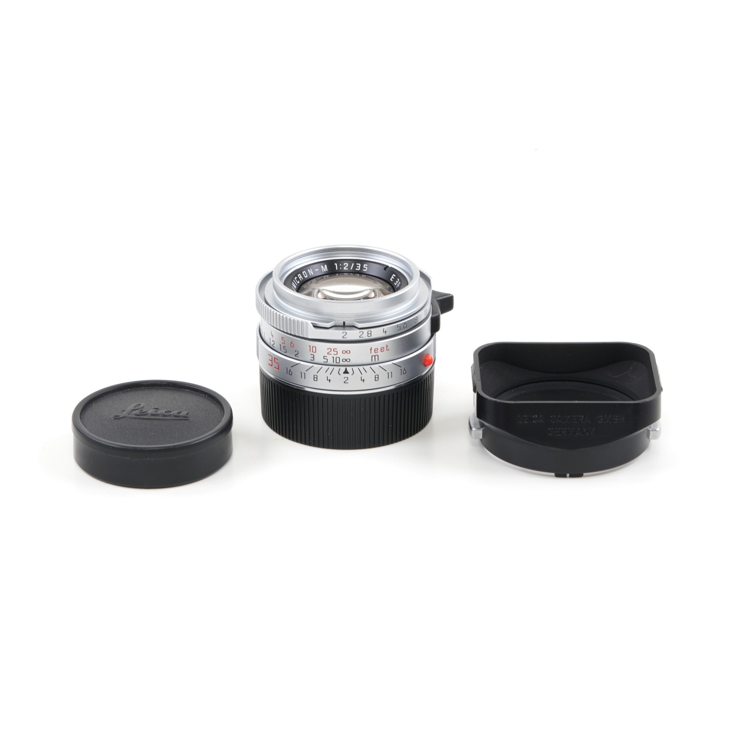 Leica 35mm f2 Summicron-M Chroom 4e Versie Koning Van Bokeh Germany + Doos LEZEN