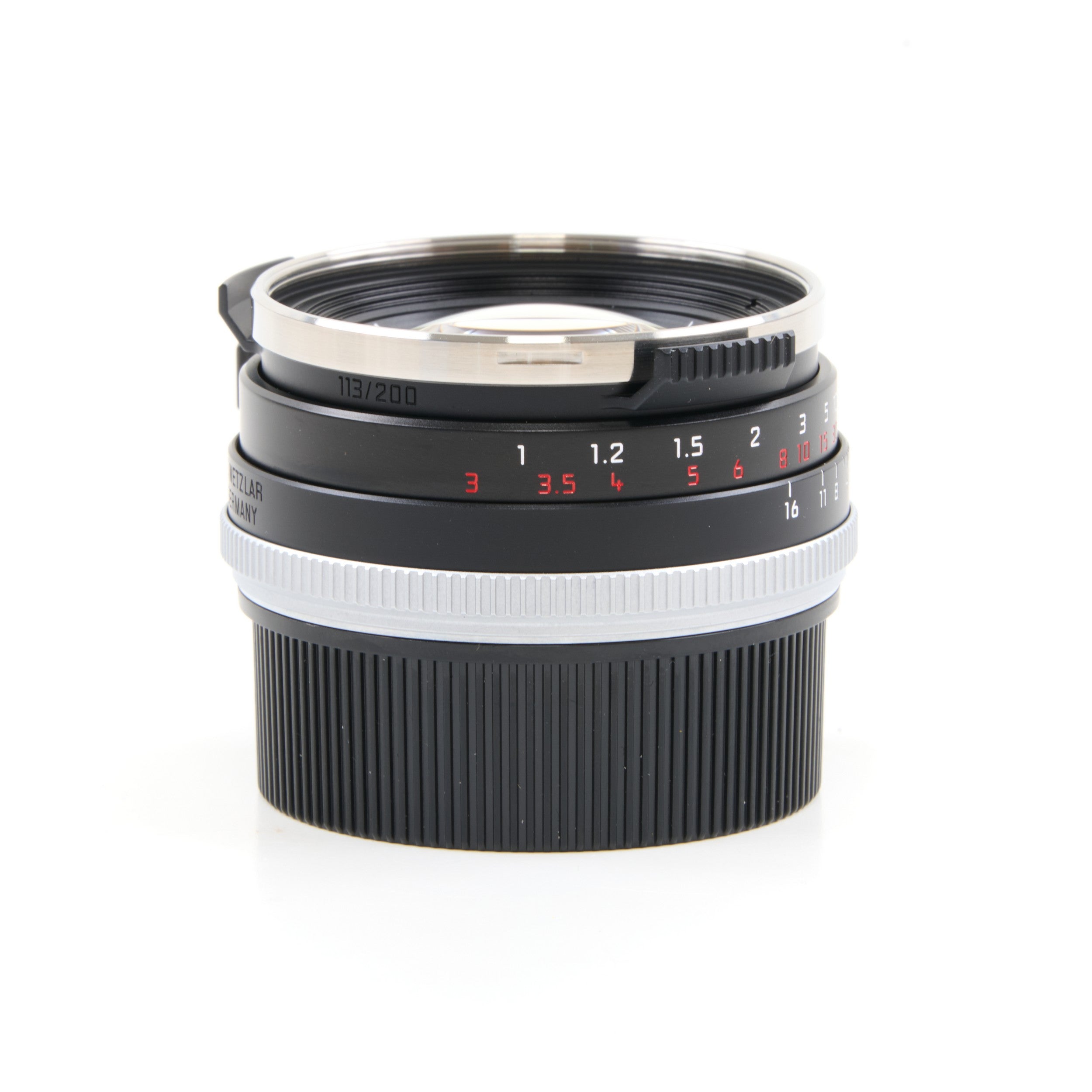 Leica 35mm f1.4 Summilux-M Black Classic Steel Rim Re-issue + Doos