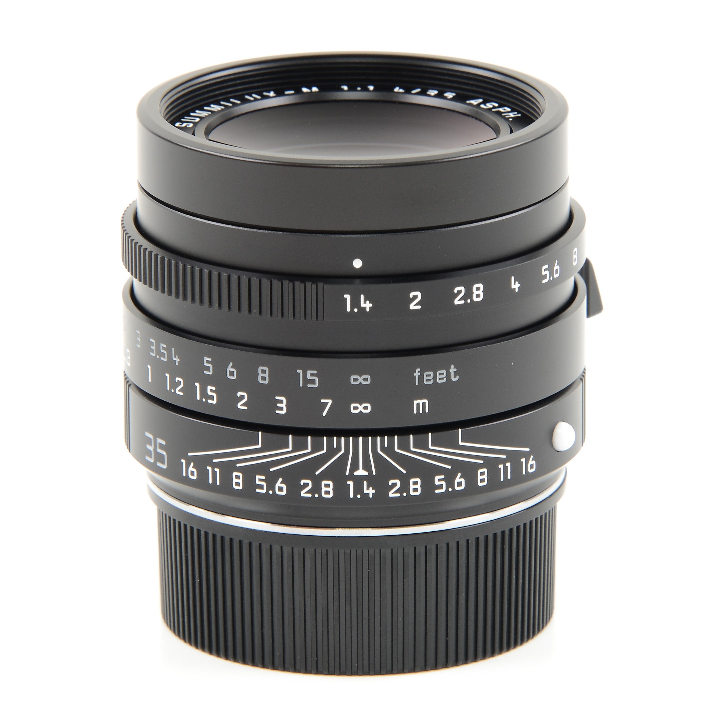 2x Leica 35mm f1.4 Summilux-M ASPH Zwart FLE "Leitz Wetzlar" + Doos Opeenvolgende Nummers