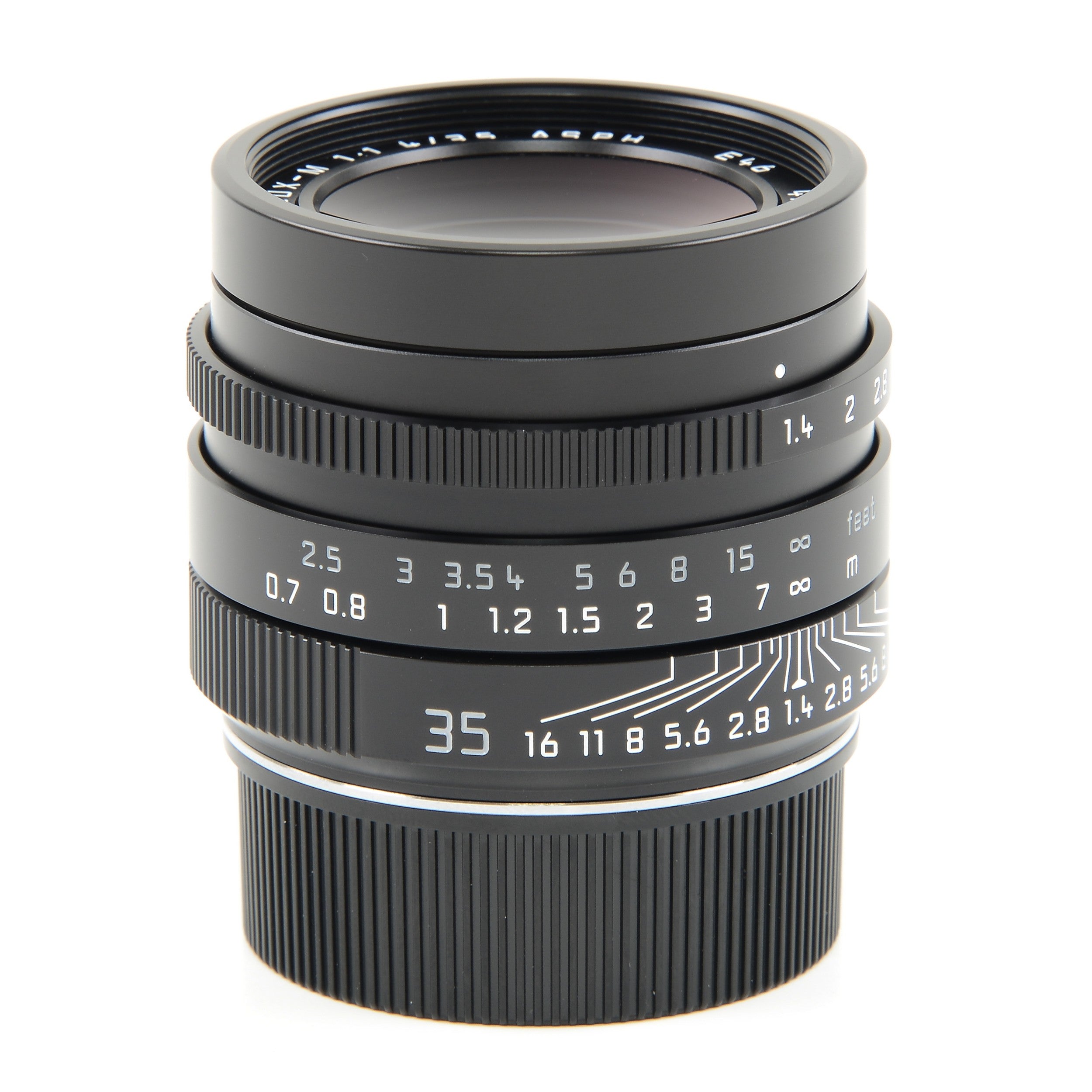 2x Leica 35mm f1.4 Summilux-M ASPH Zwart FLE "Leitz Wetzlar" + Doos Opeenvolgende Nummers