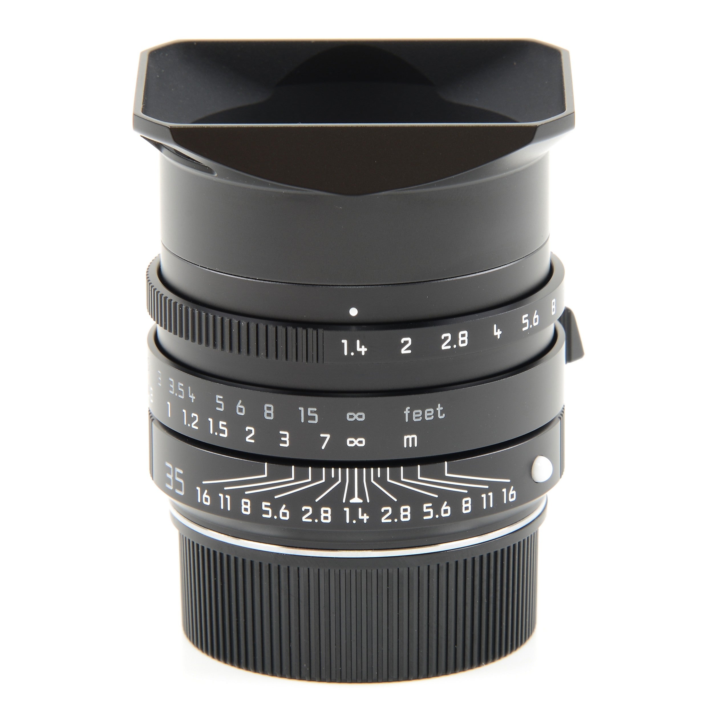 2x Leica 35mm f1.4 Summilux-M ASPH Zwart FLE "Leitz Wetzlar" + Doos Opeenvolgende Nummers