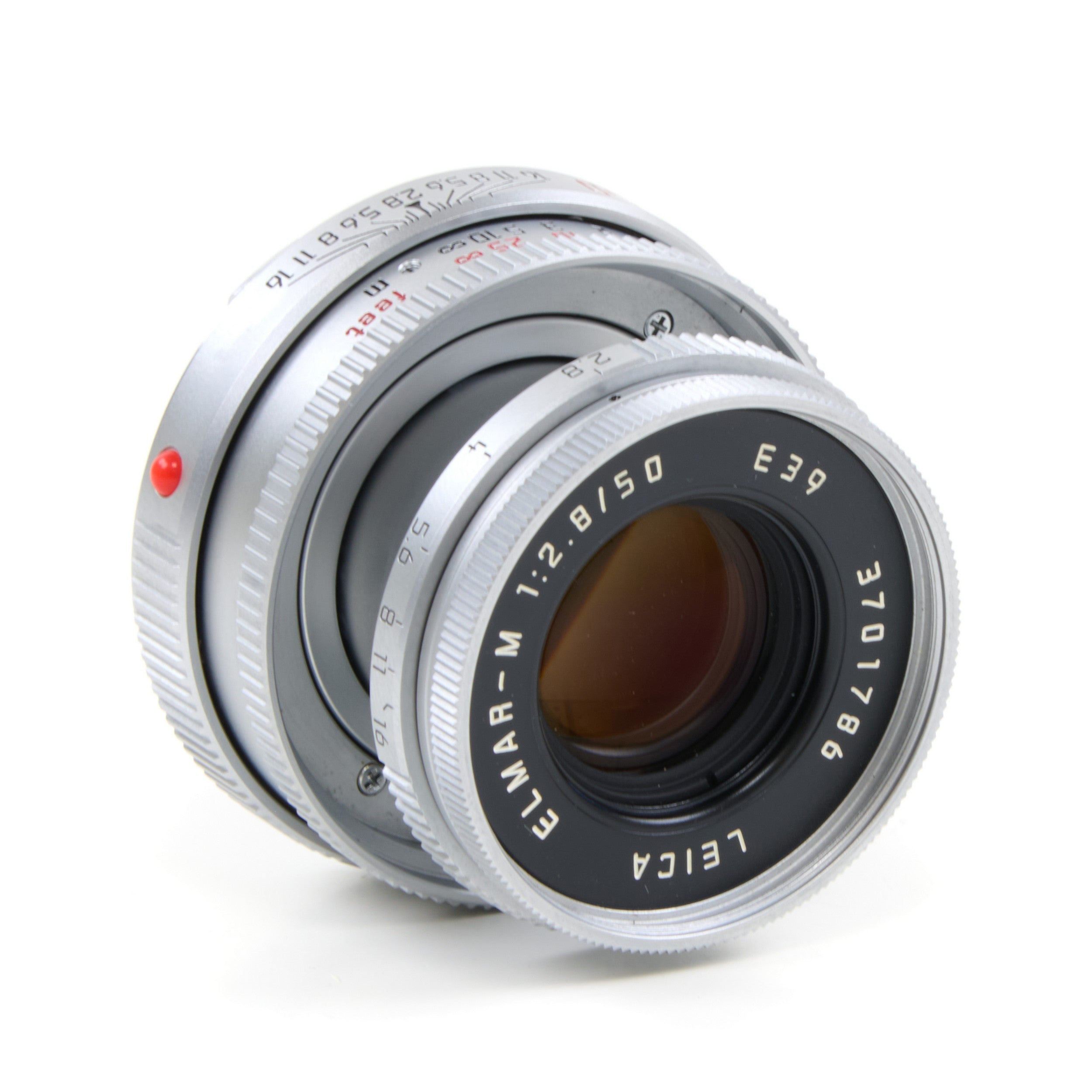 Leica 50mm f2.8 Elmar-M Chroom + Doos