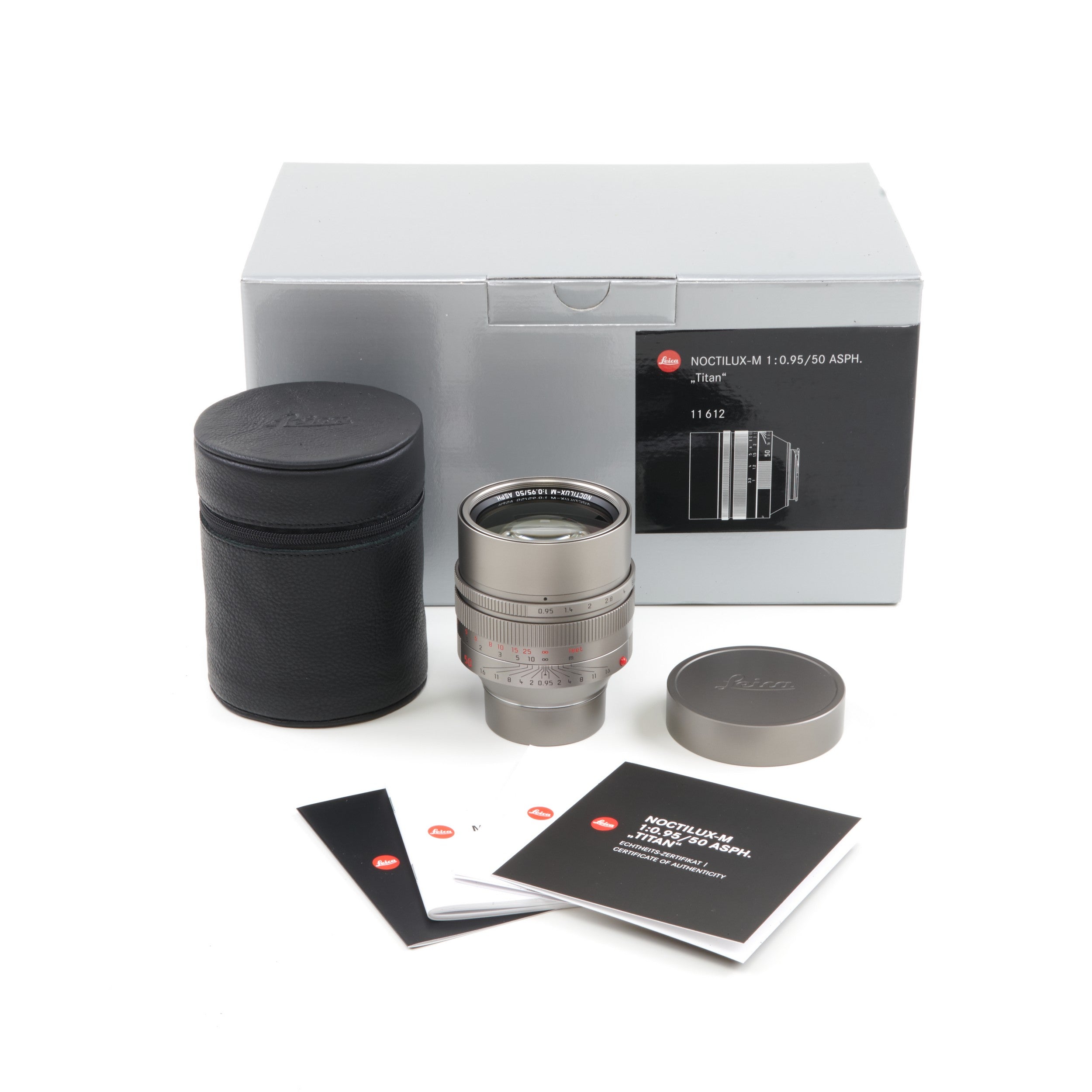Leica 50mm f0.95 Noctilux-M ASPH Titan + Doos