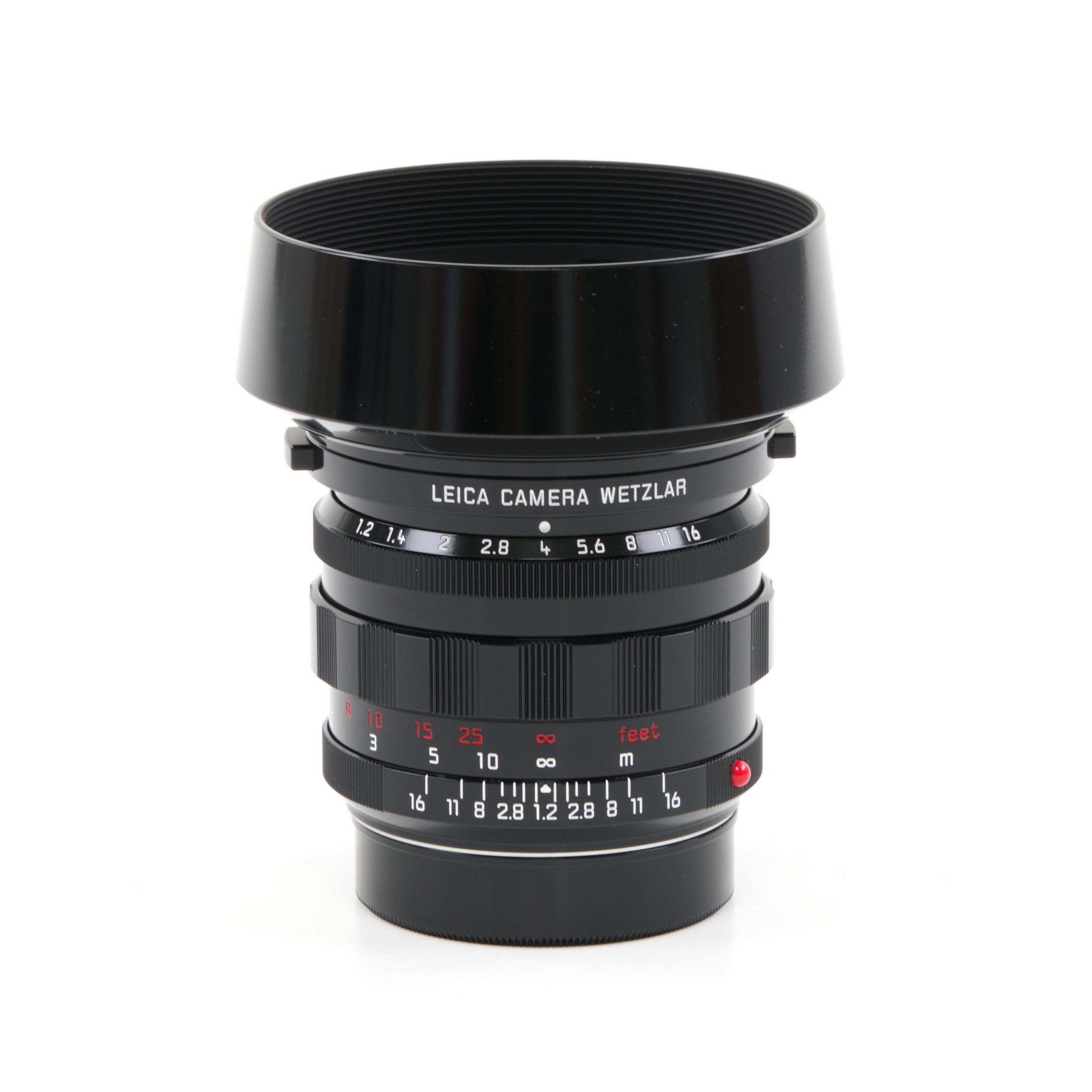Leica 50mm f1.2 Noctilux-M ASPH Glossy Black Paint + Doos