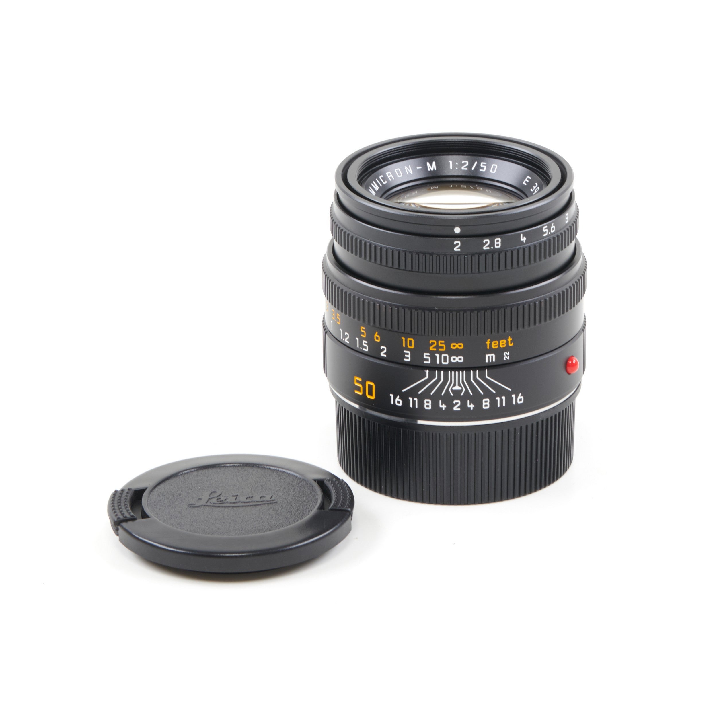Leica 50mm f2 Summicron-M Zwart 6-Bit + Doos