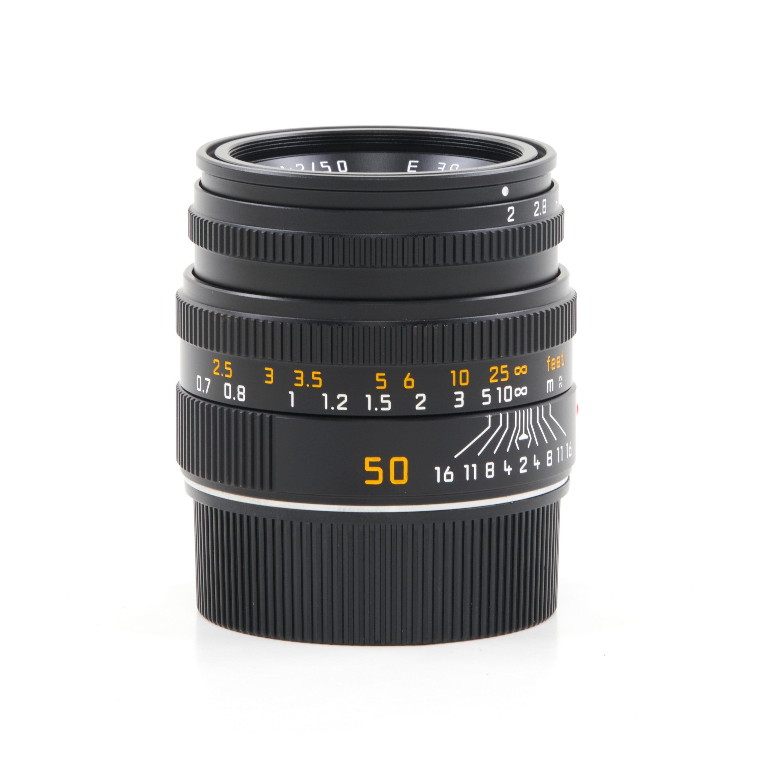 Leica 50mm f2 Summicron-M Zwart 6-Bit + Doos
