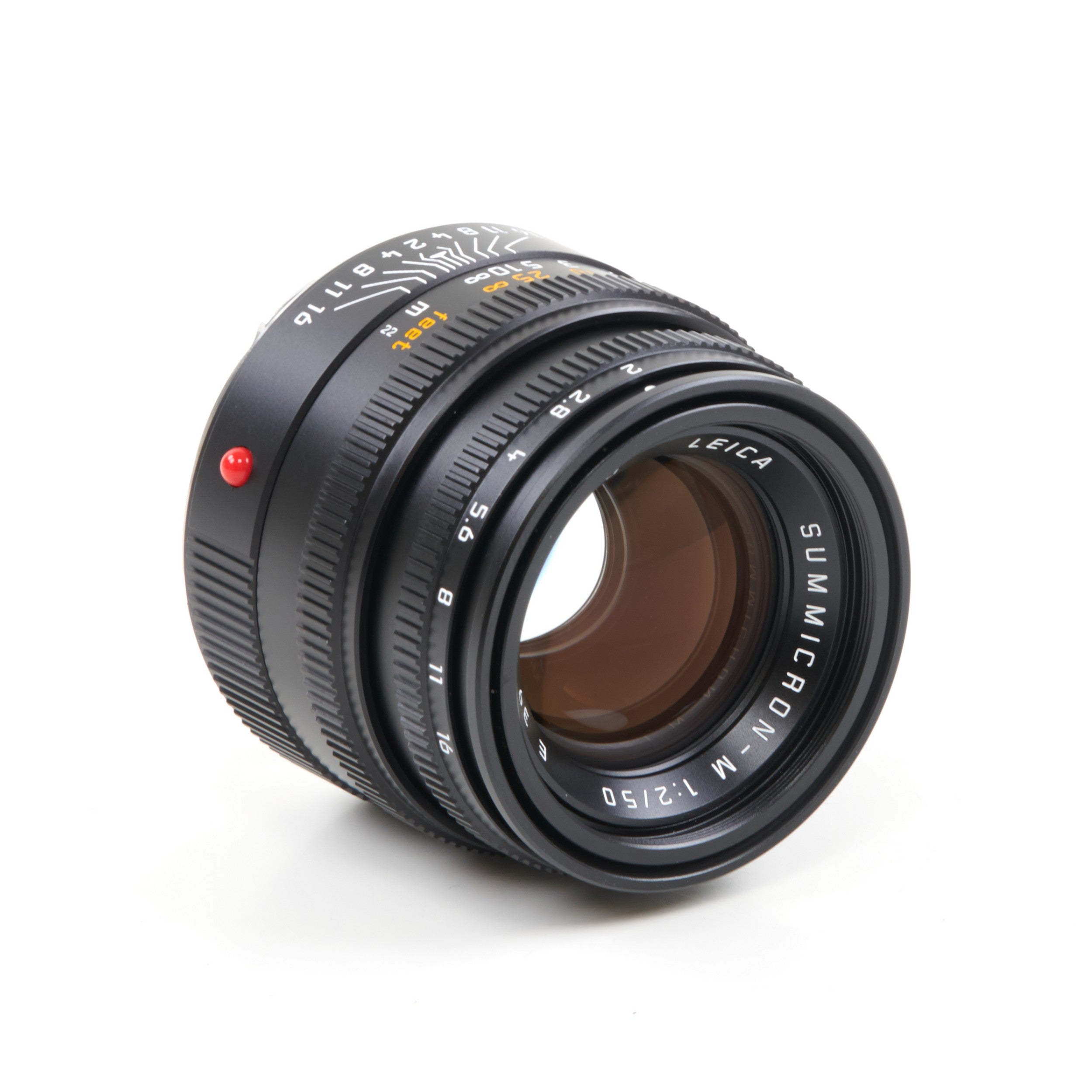 Leica 50mm f2 Summicron-M Zwart 6-Bit + Doos