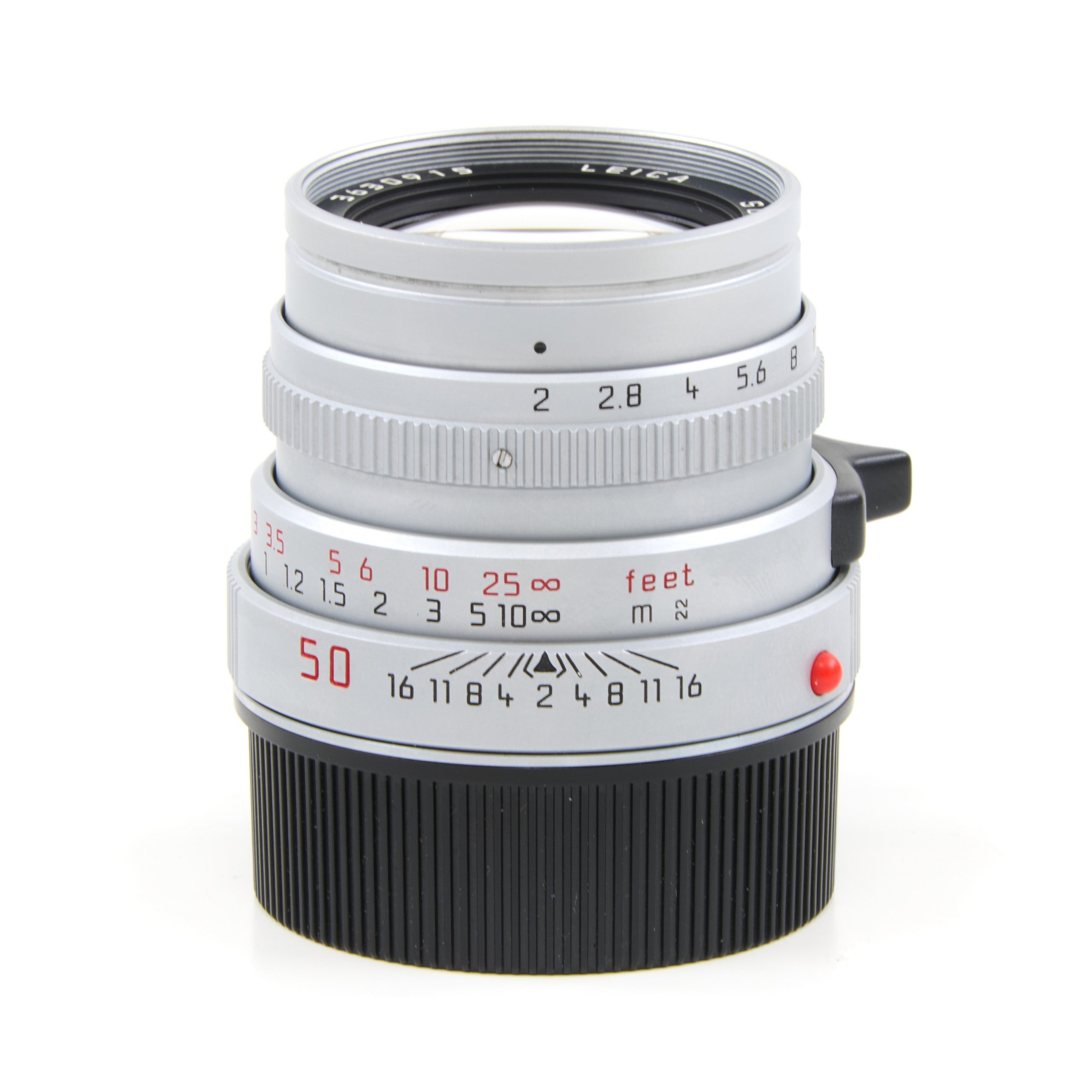 Leica 50mm f2 Summicron-M Chroom 6-Bit + Zonnekap