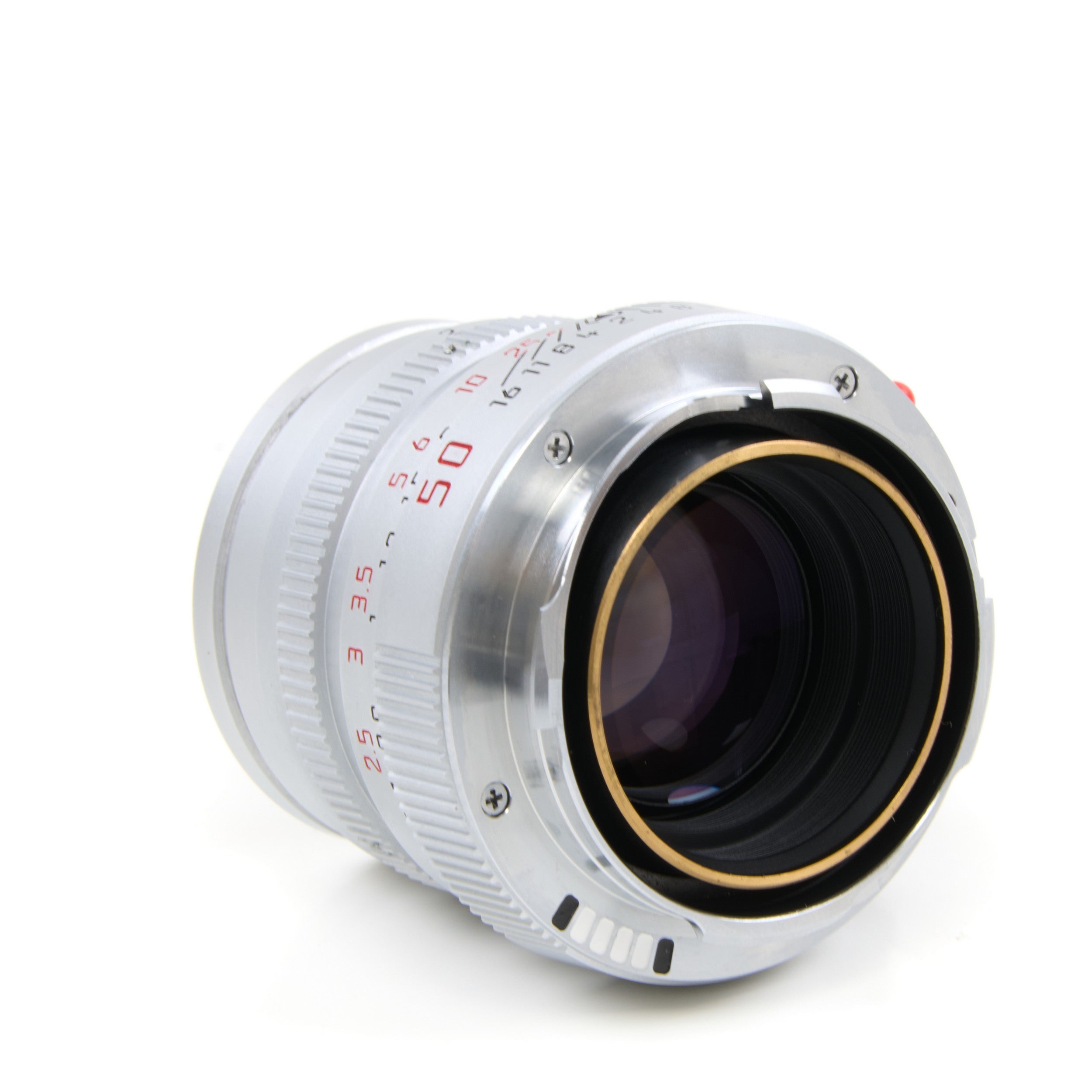 Leica 50mm f2 Summicron-M Chroom 6-Bit + Zonnekap