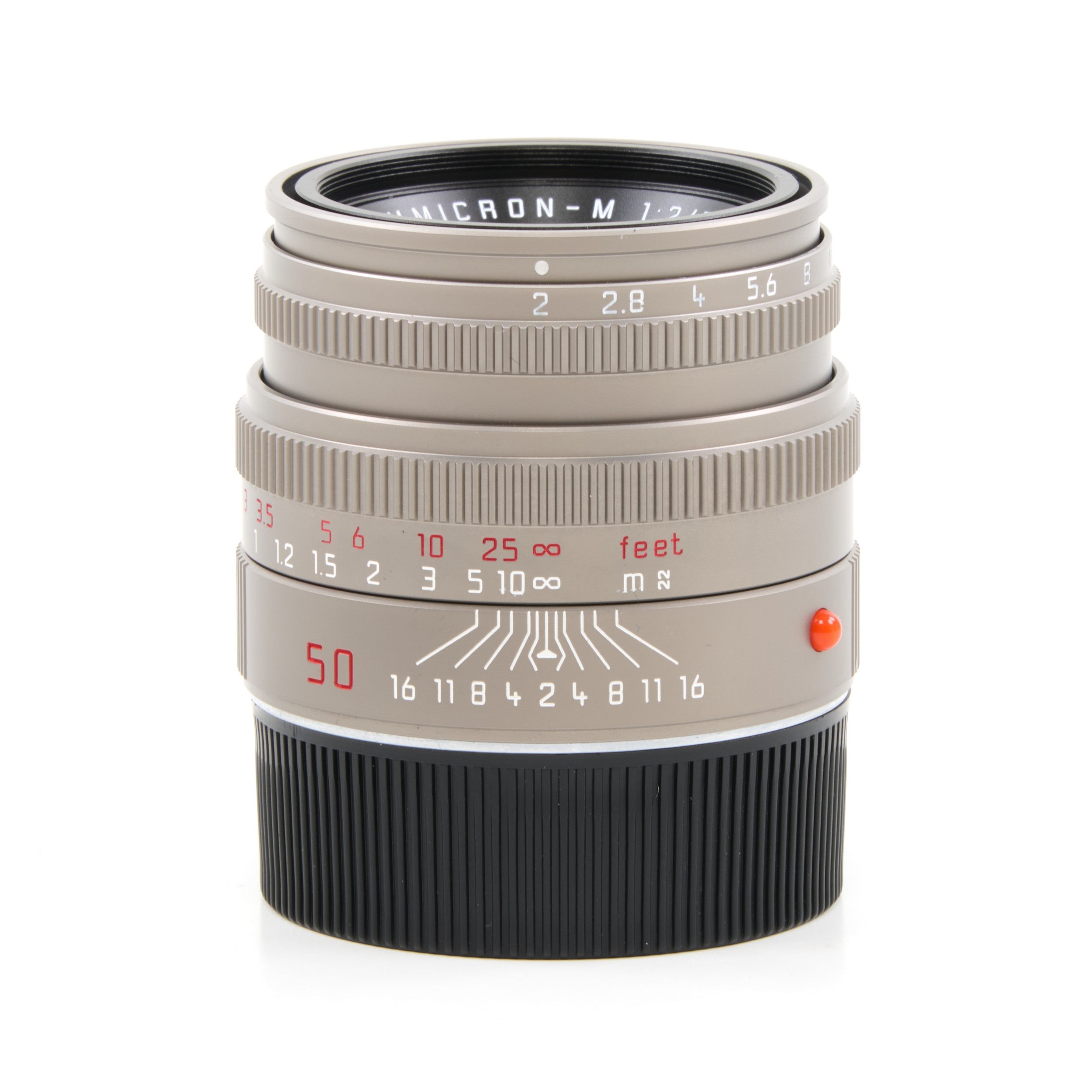 Leica 50mm f2 Summicron-M Titanium + Doos