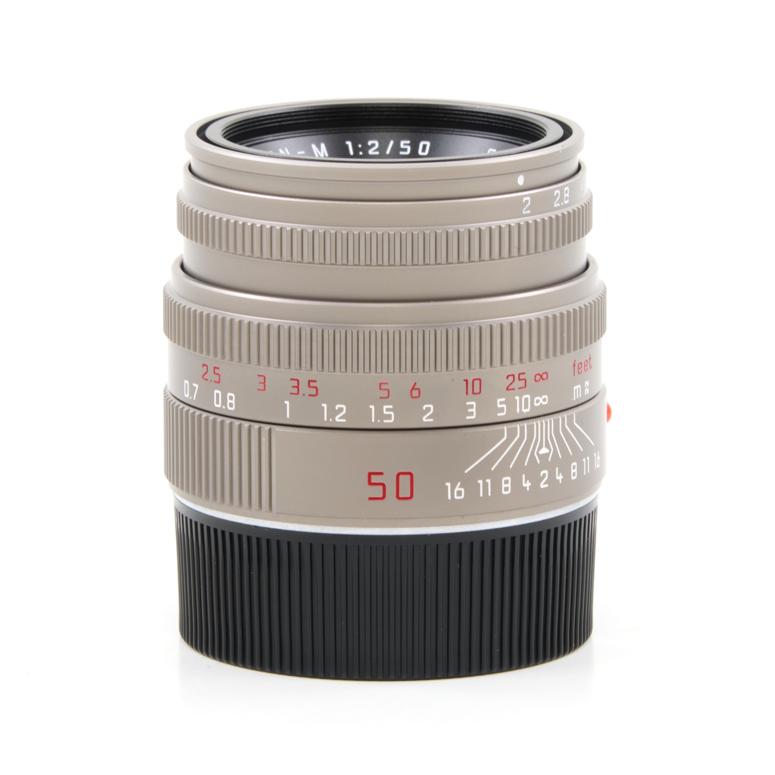 Leica 50mm f2 Summicron-M Titanium + Doos