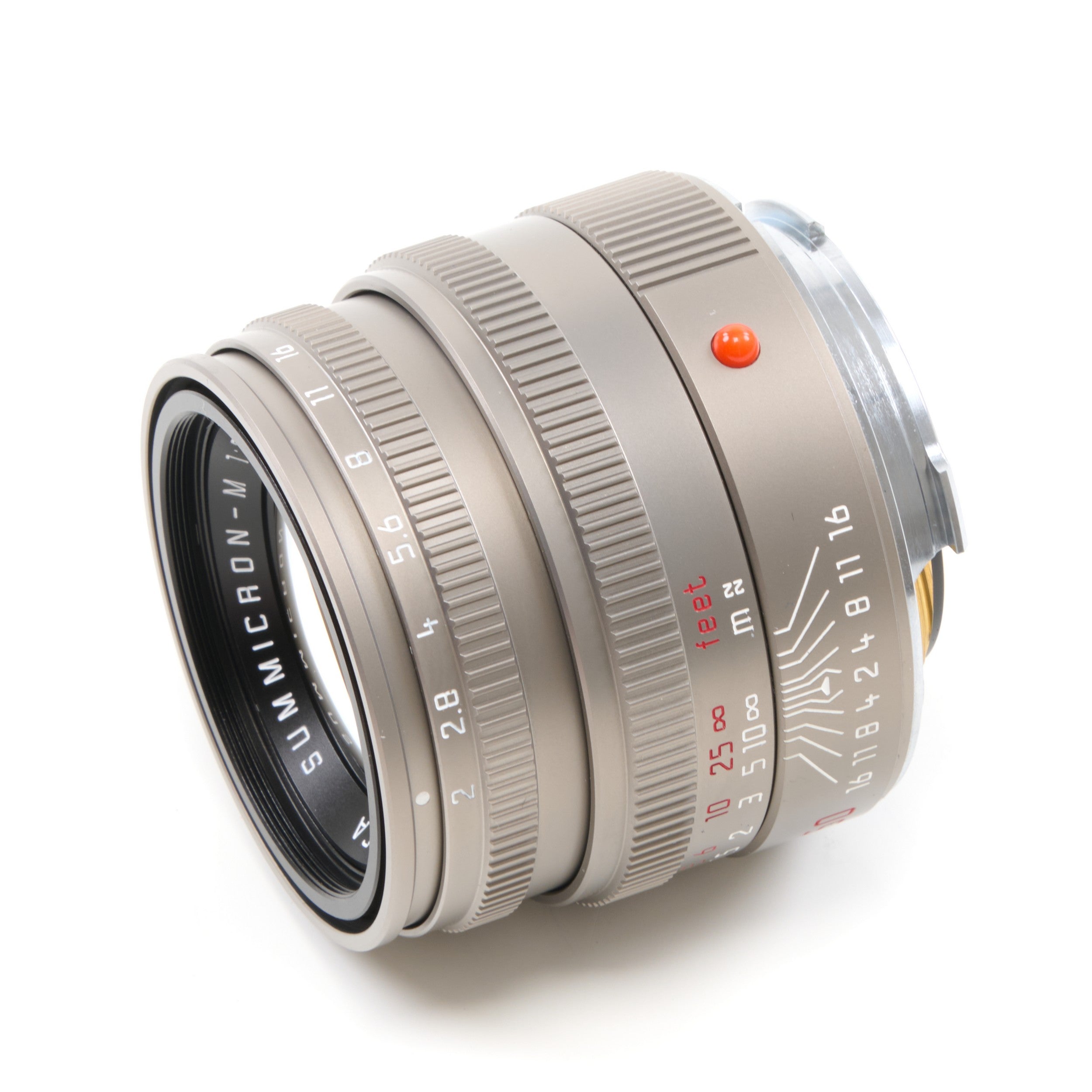 Leica 50mm f2 Summicron-M Titanium + Doos