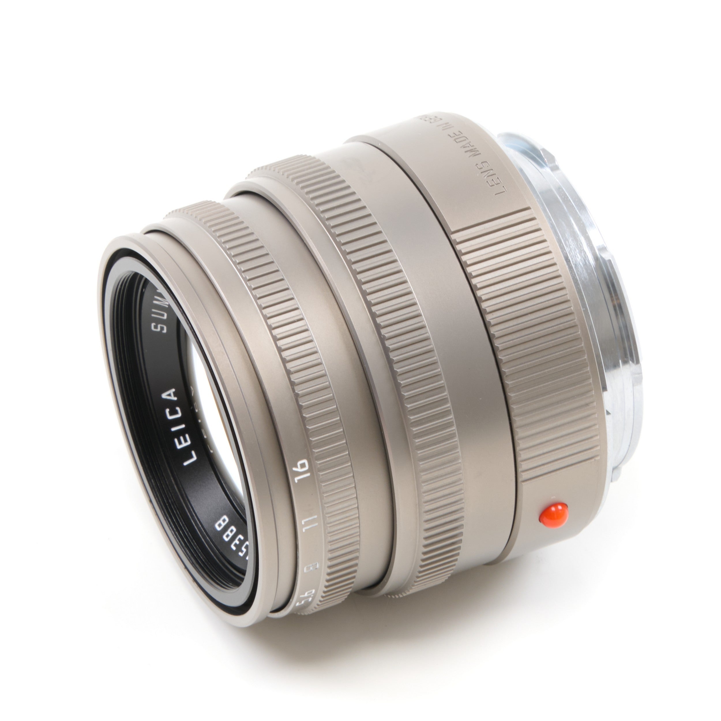 Leica 50mm f2 Summicron-M Titanium + Doos