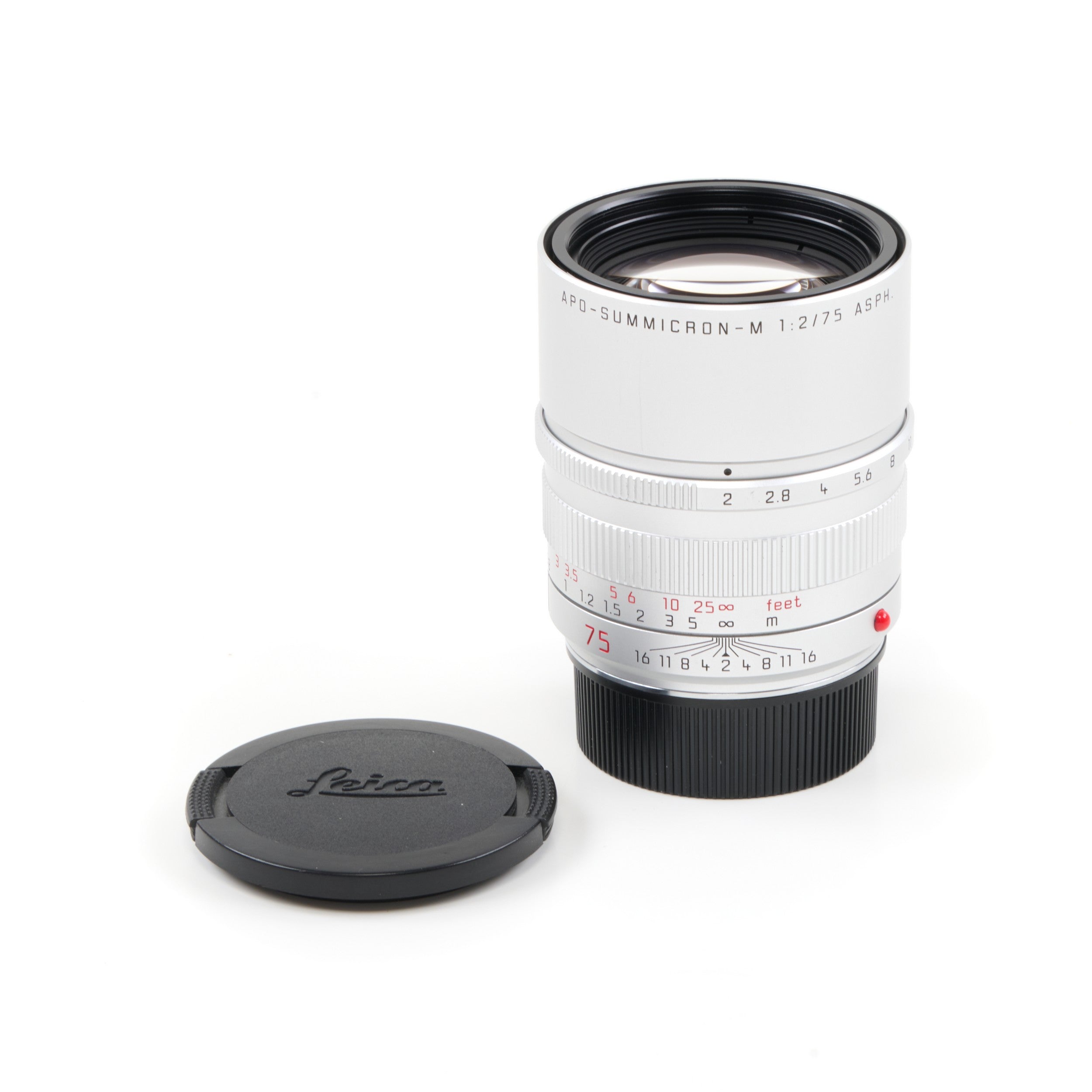 Leica 75mm f2 APO-Summicron-M ASPH Chroom + Doos