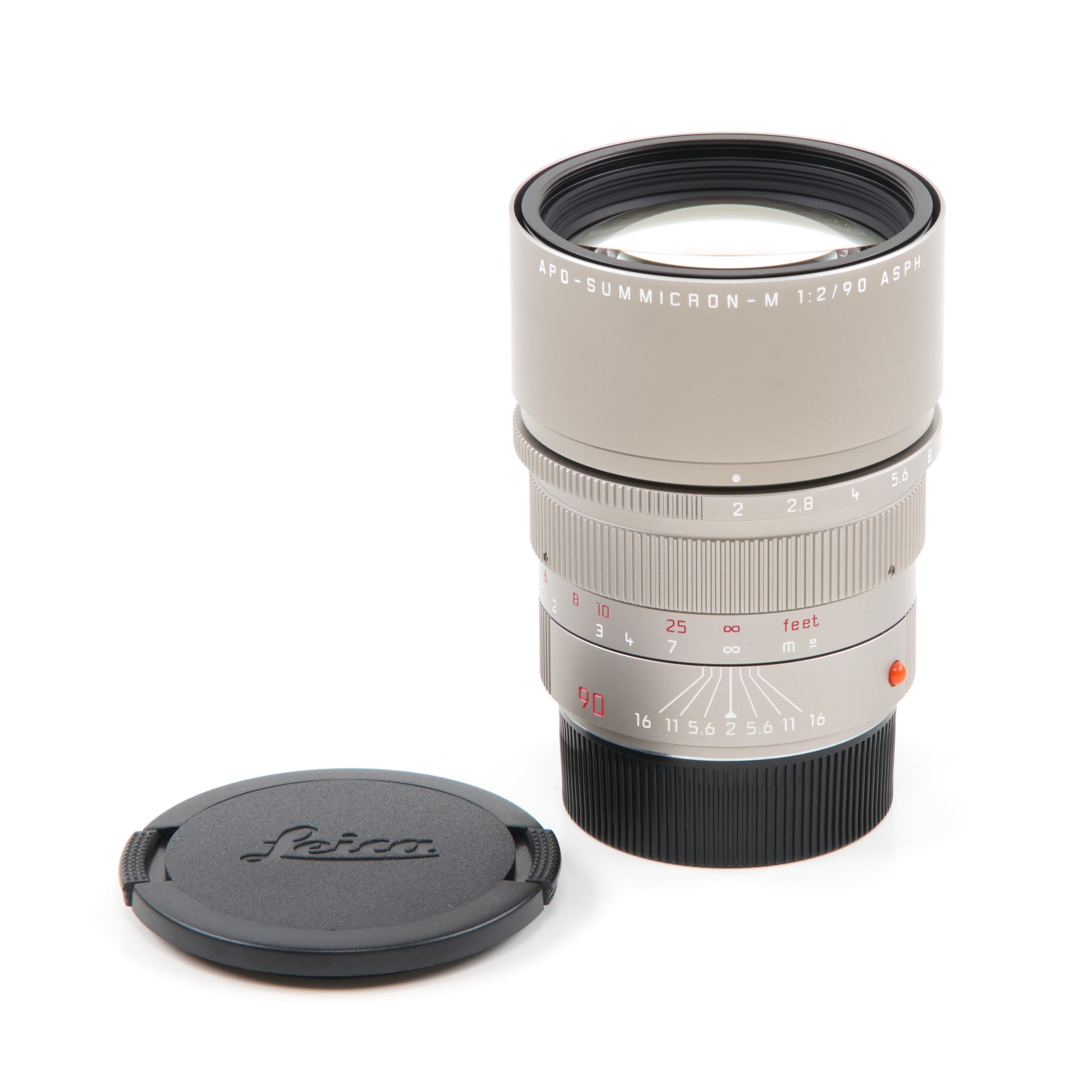 Leica 90mm f2 APO-Summicron-M ASPH Titanium + Doos