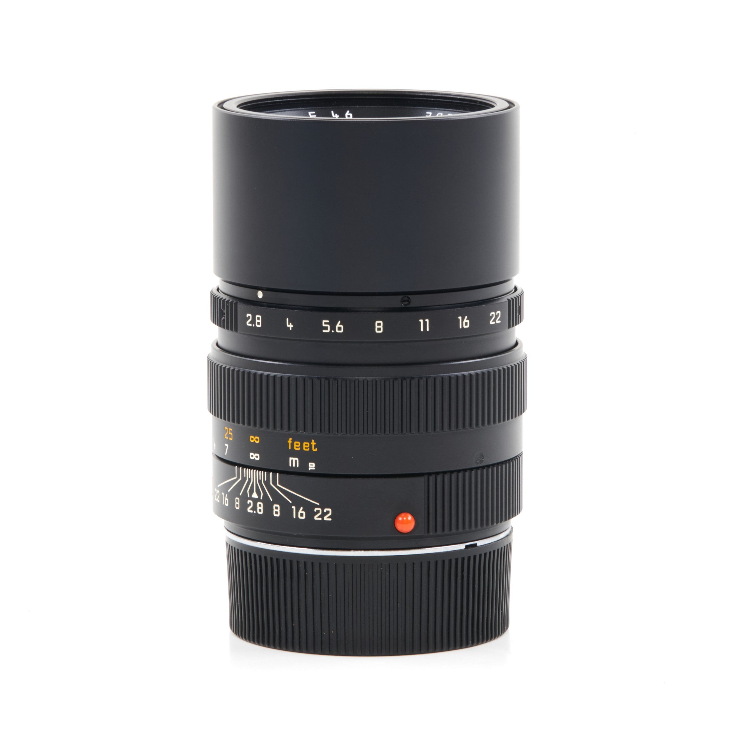 Leica 90mm f2.8 Elmarit-M Zwart + Doos