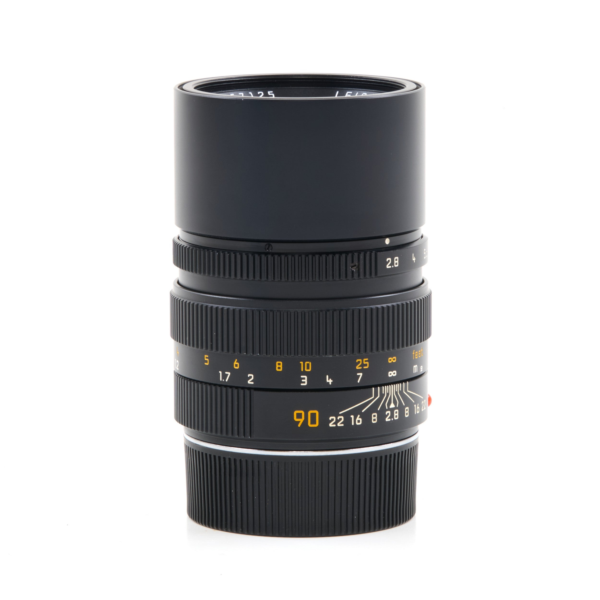 Leica 90mm f2.8 Elmarit-M Zwart + Doos