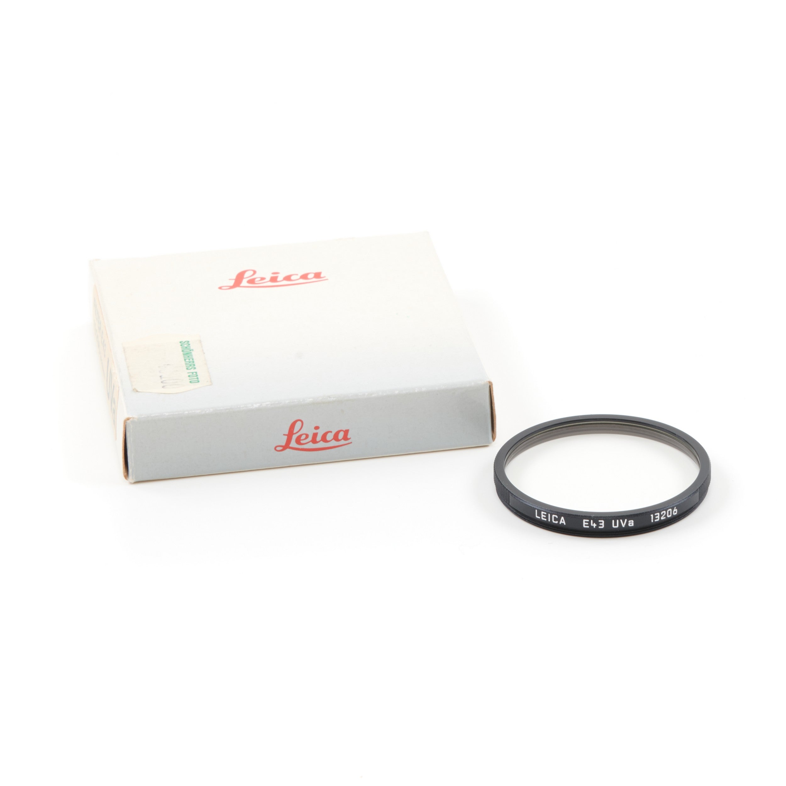 Leica E43 UVA Filter Zwart Slim Line + Doos