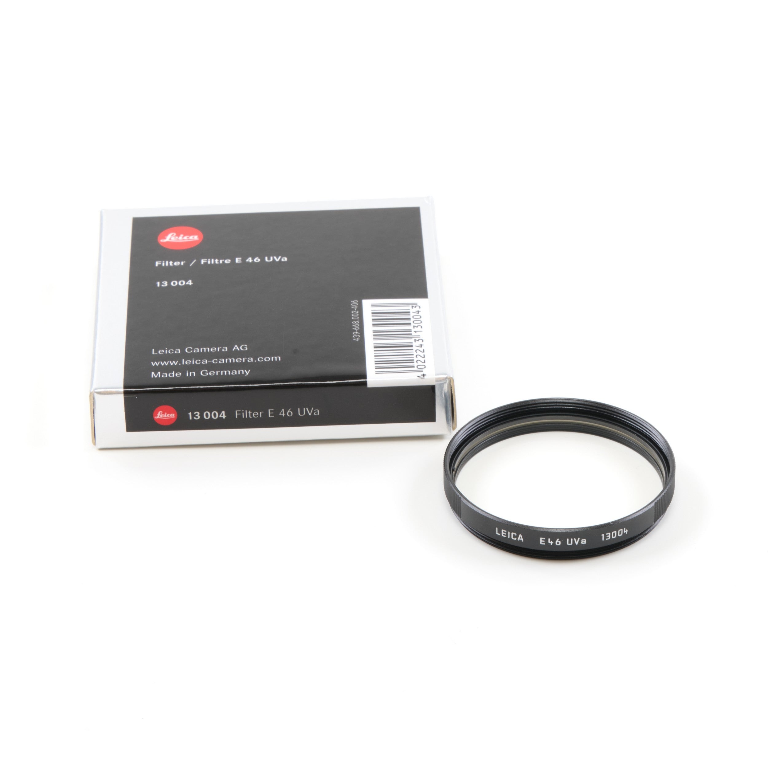 Leica E46 UVA Filter Zwart + Doos