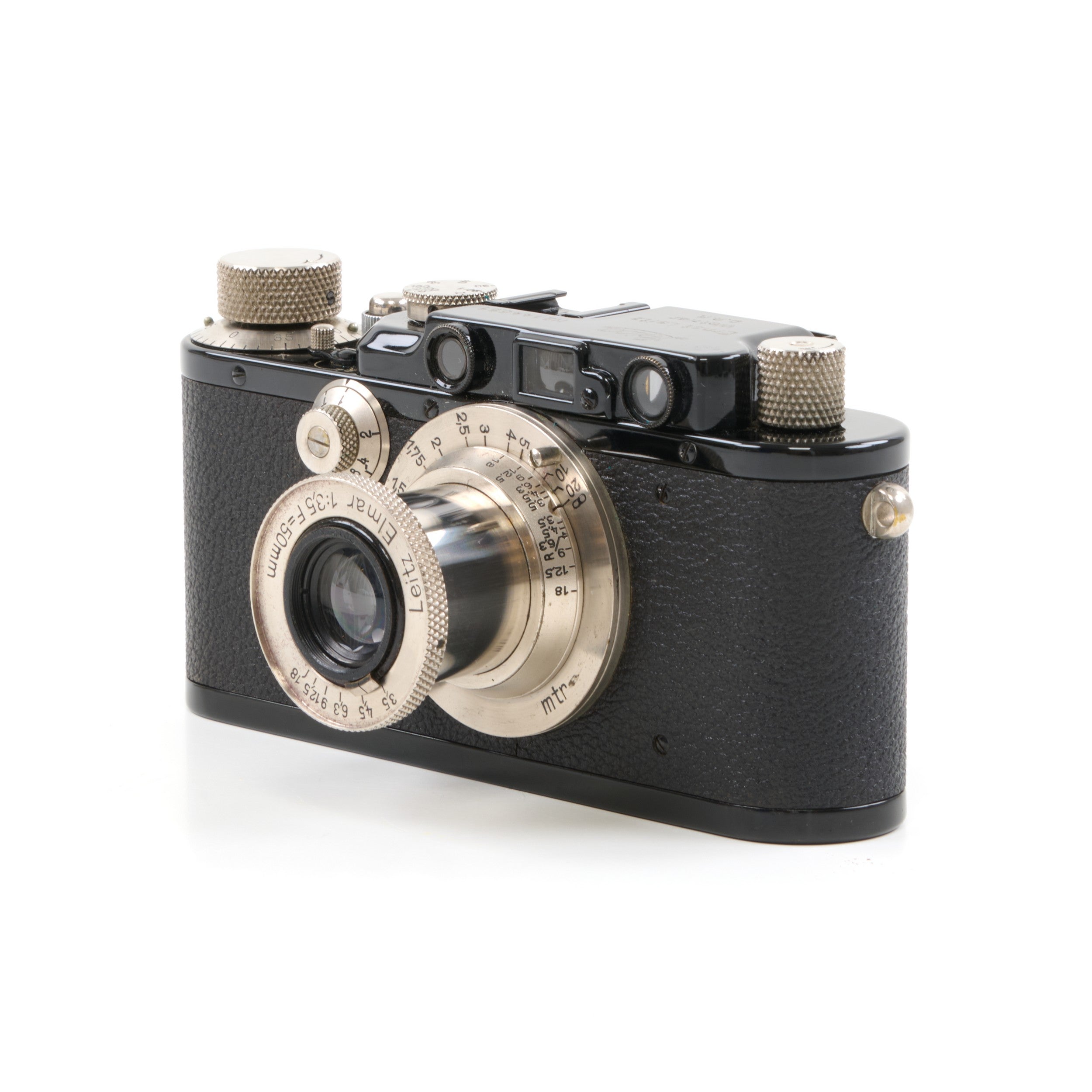 Leica III + Leitz 50mm f3.5 Elmar Set Zwart Nikkel