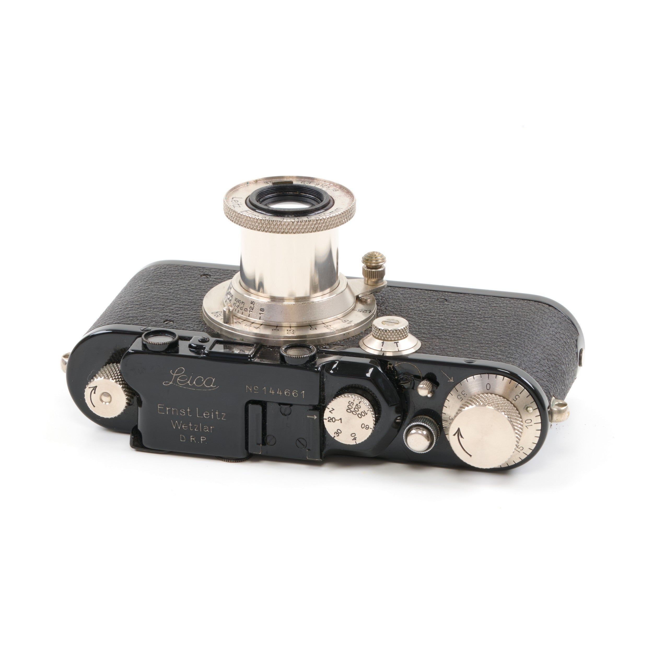 Leica III + Leitz 50mm f3.5 Elmar Set Zwart Nikkel