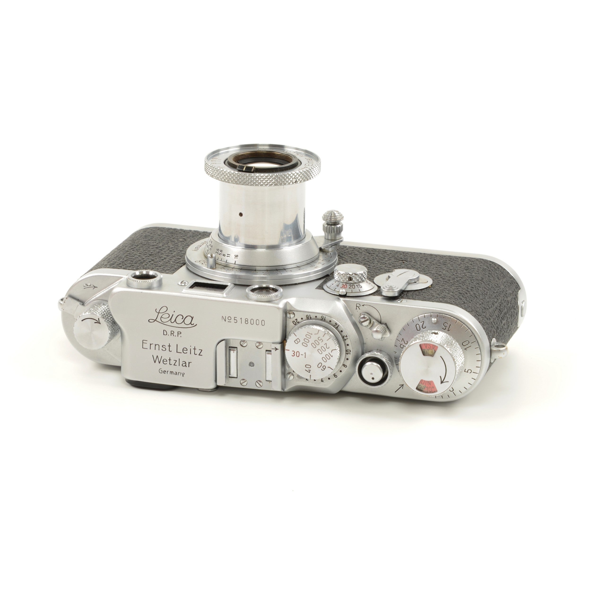 Leica IIIC Conversie IIIF + Leitz 50mm f3.5 Elmar + Doos Extreem Mooi Nummer!!!