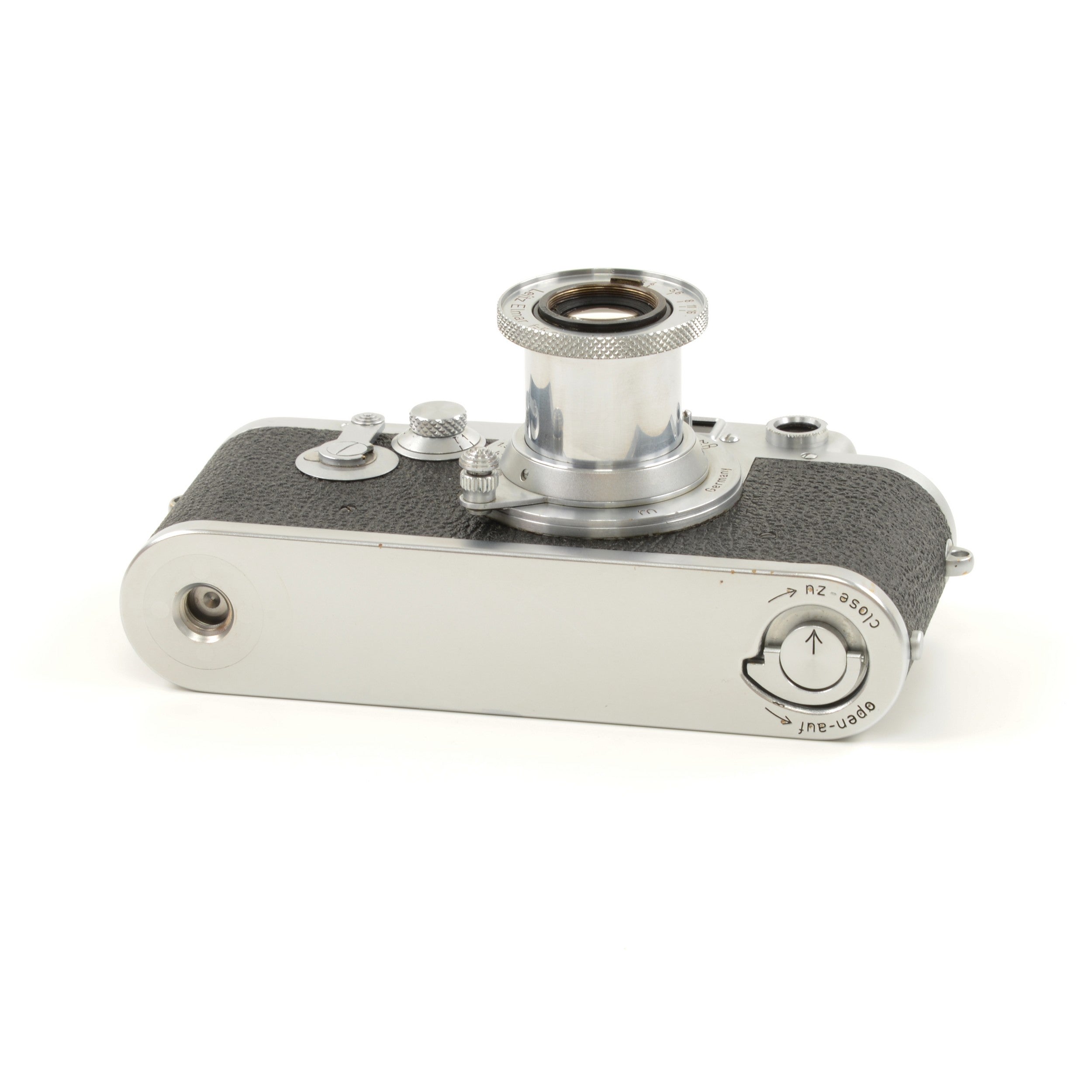 Leica IIIC Conversie IIIF + Leitz 50mm f3.5 Elmar + Doos Extreem Mooi Nummer!!!