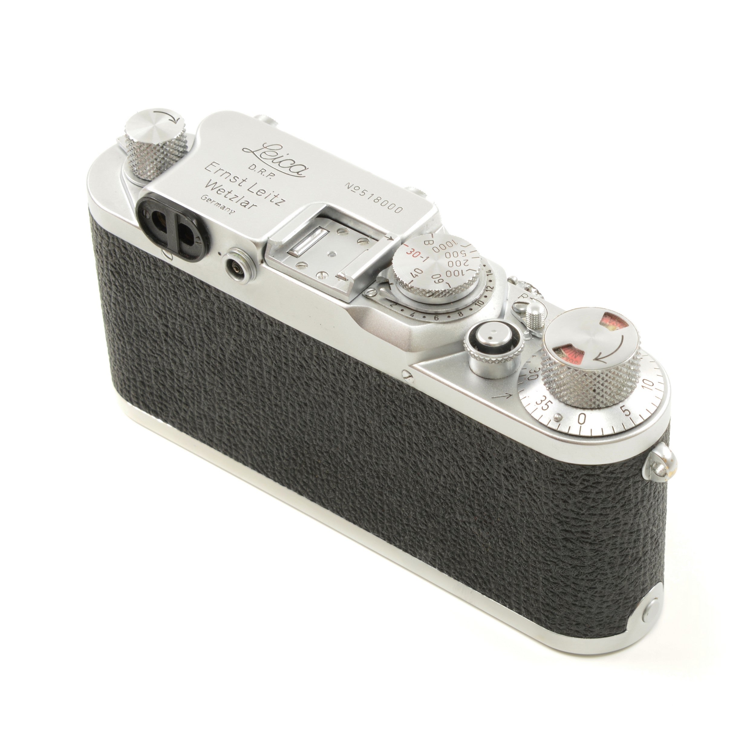 Leica IIIC Conversie IIIF + Leitz 50mm f3.5 Elmar + Doos Extreem Mooi Nummer!!!