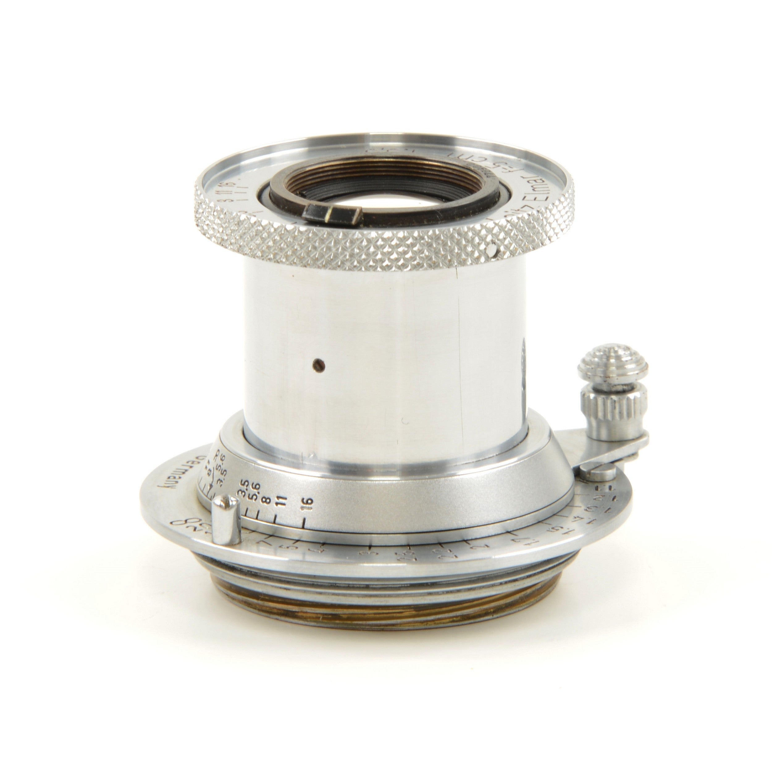 Leica IIIC Conversie IIIF + Leitz 50mm f3.5 Elmar + Doos Extreem Mooi Nummer!!!