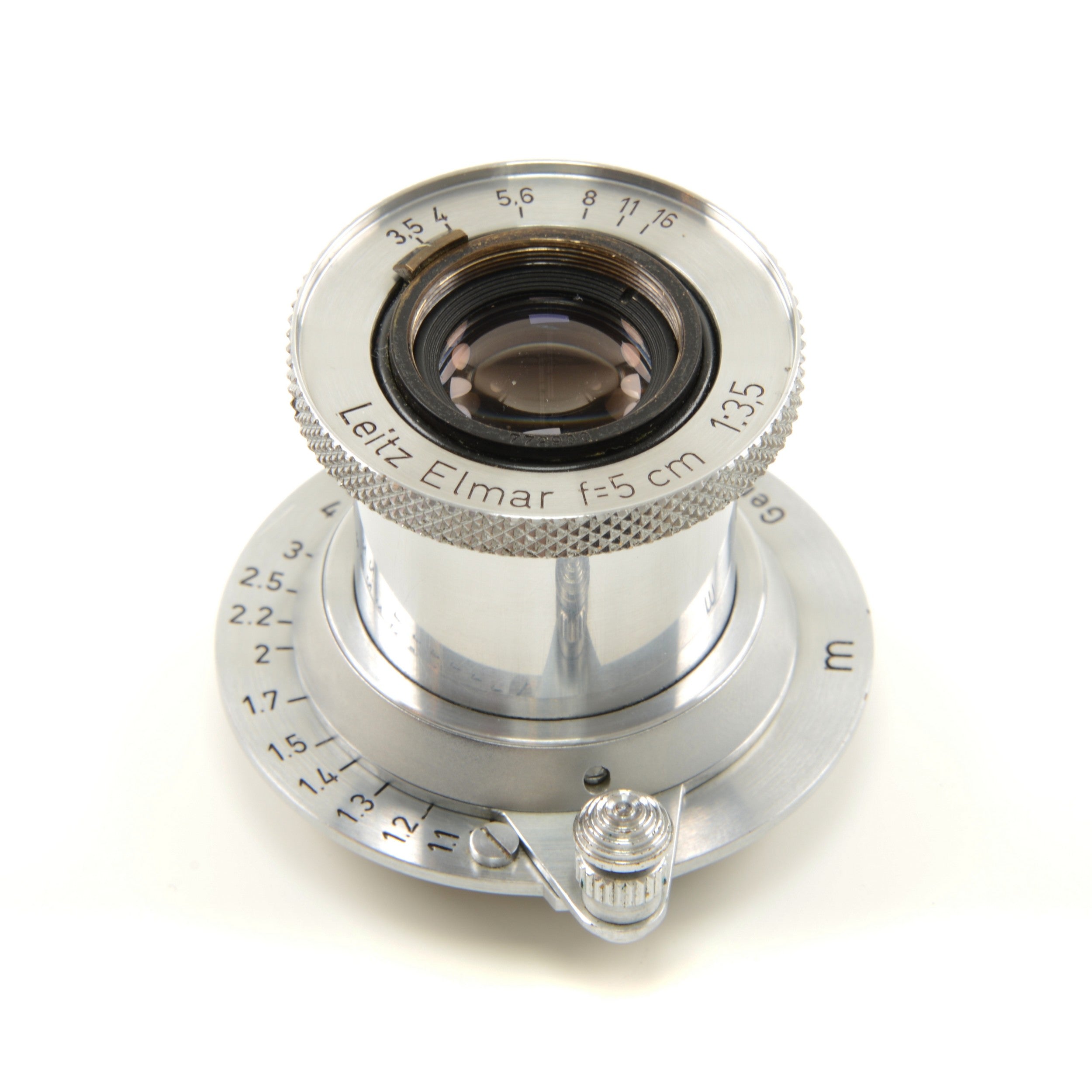 Leica IIIC Conversie IIIF + Leitz 50mm f3.5 Elmar + Doos Extreem Mooi Nummer!!!