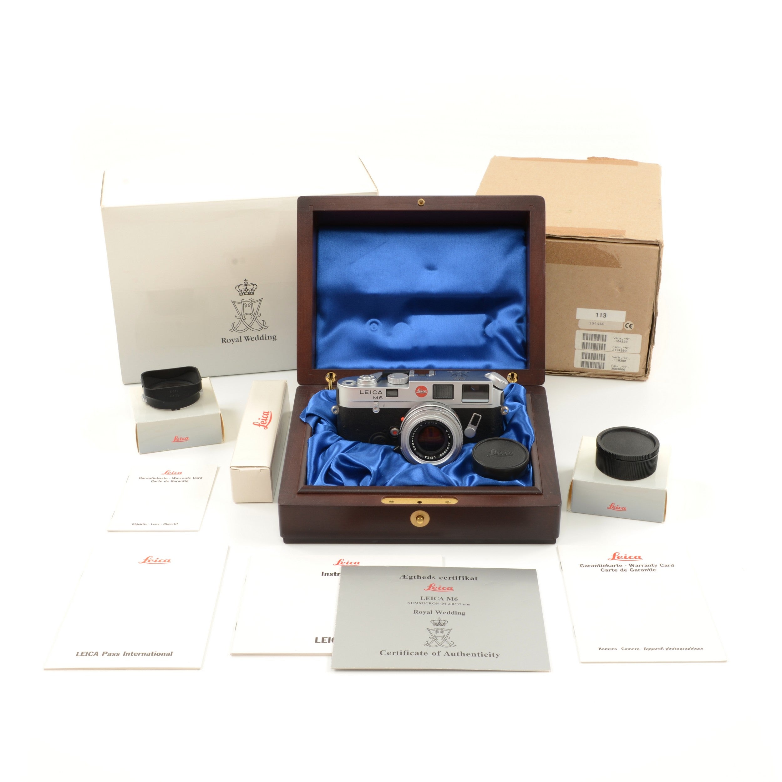Leica M6 Royal Wedding Set + Doos